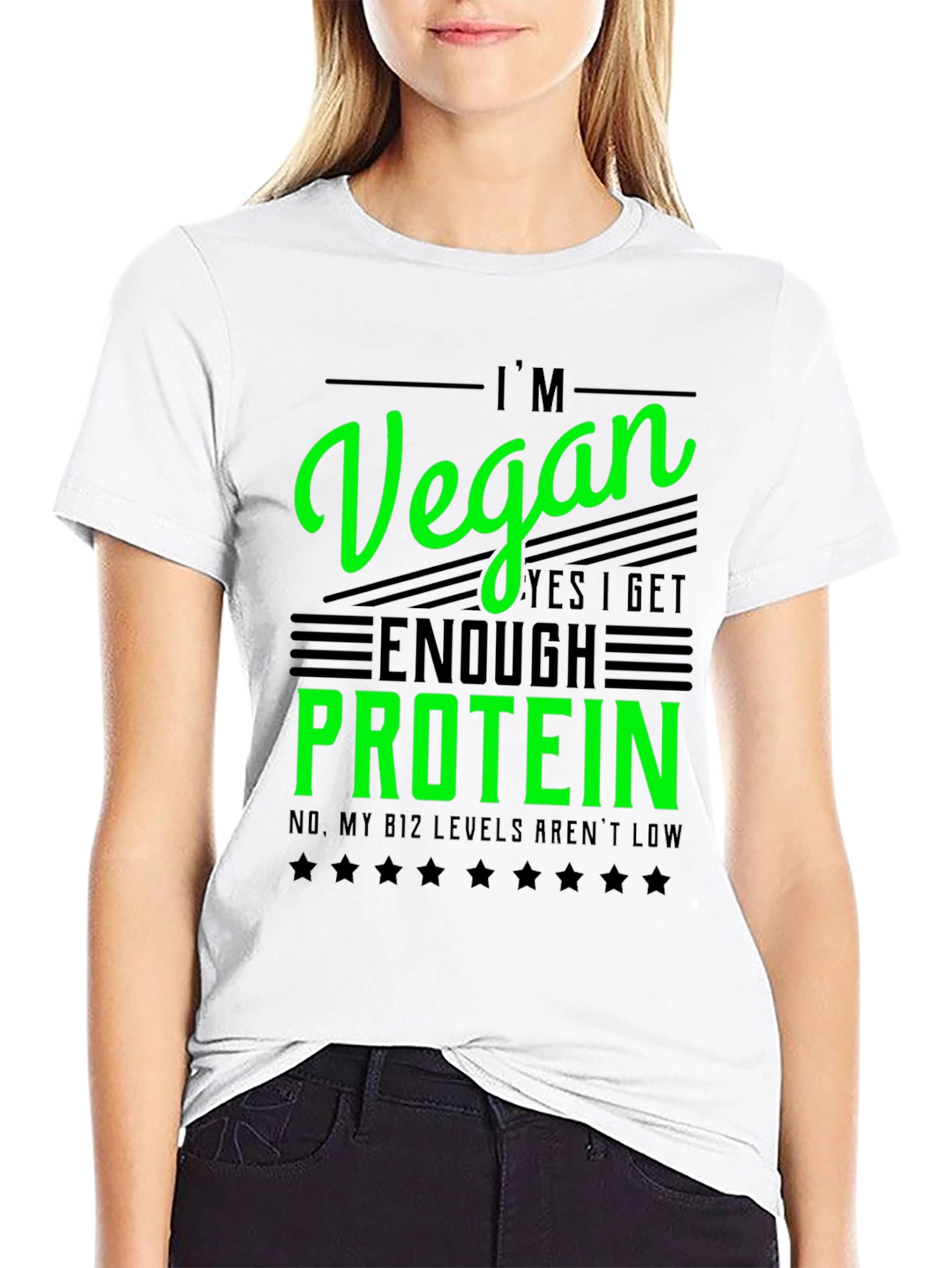 Im Vegan T-Shirt - Get Enough Protein Funny Tee