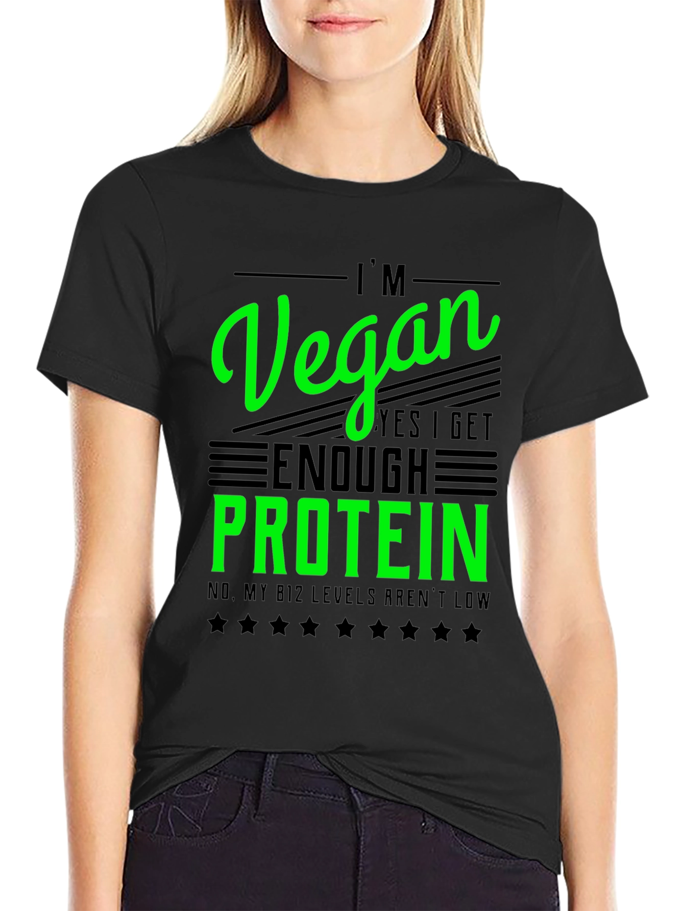 Im Vegan T-Shirt - Get Enough Protein Funny Tee