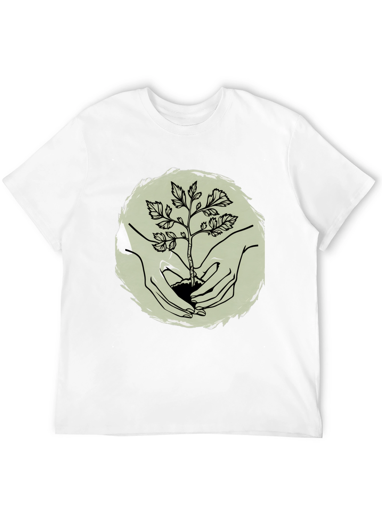 Plant a Tree Mens Black Graphic Tee