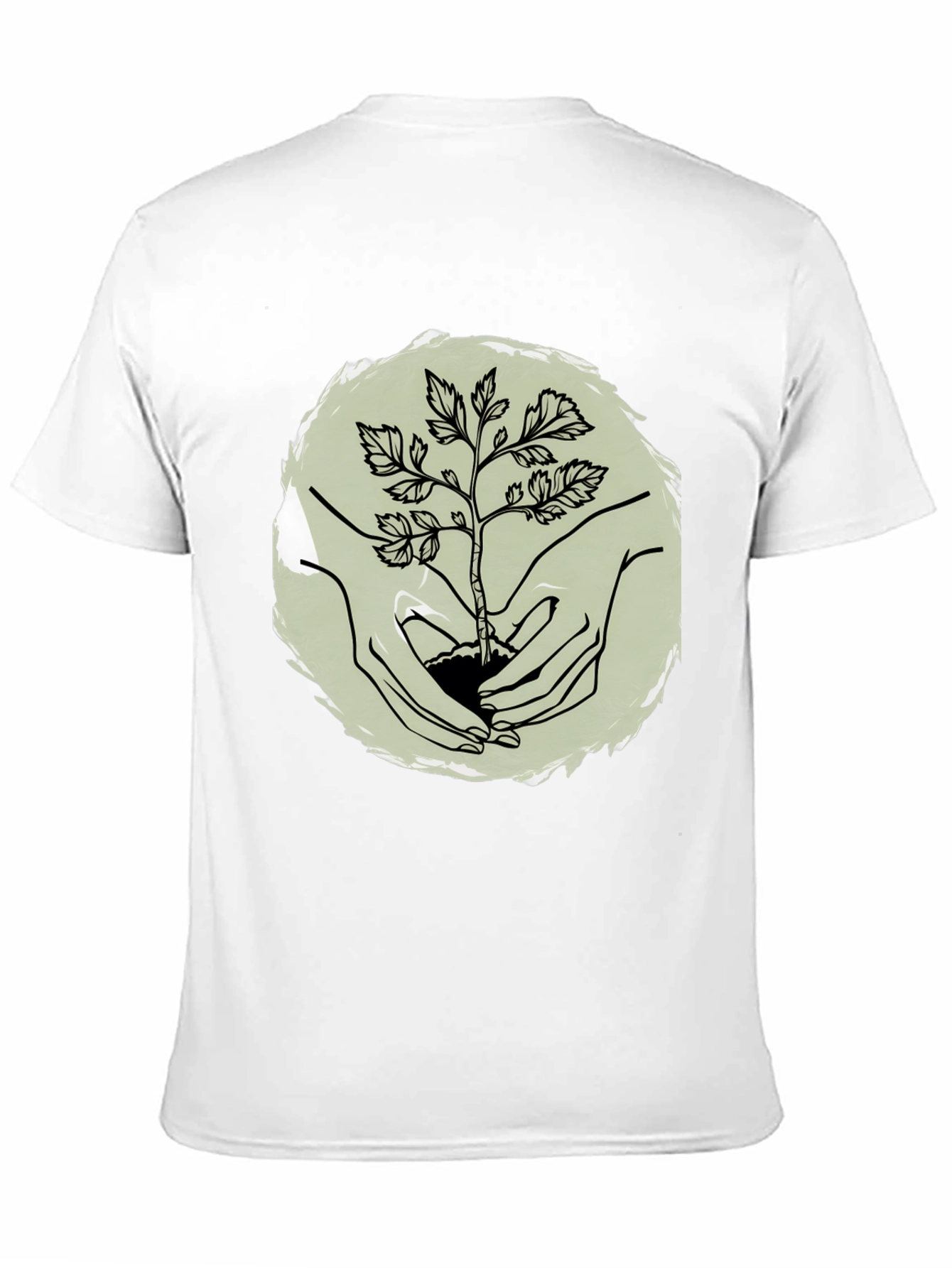 Plant a Tree Mens Black Graphic Tee