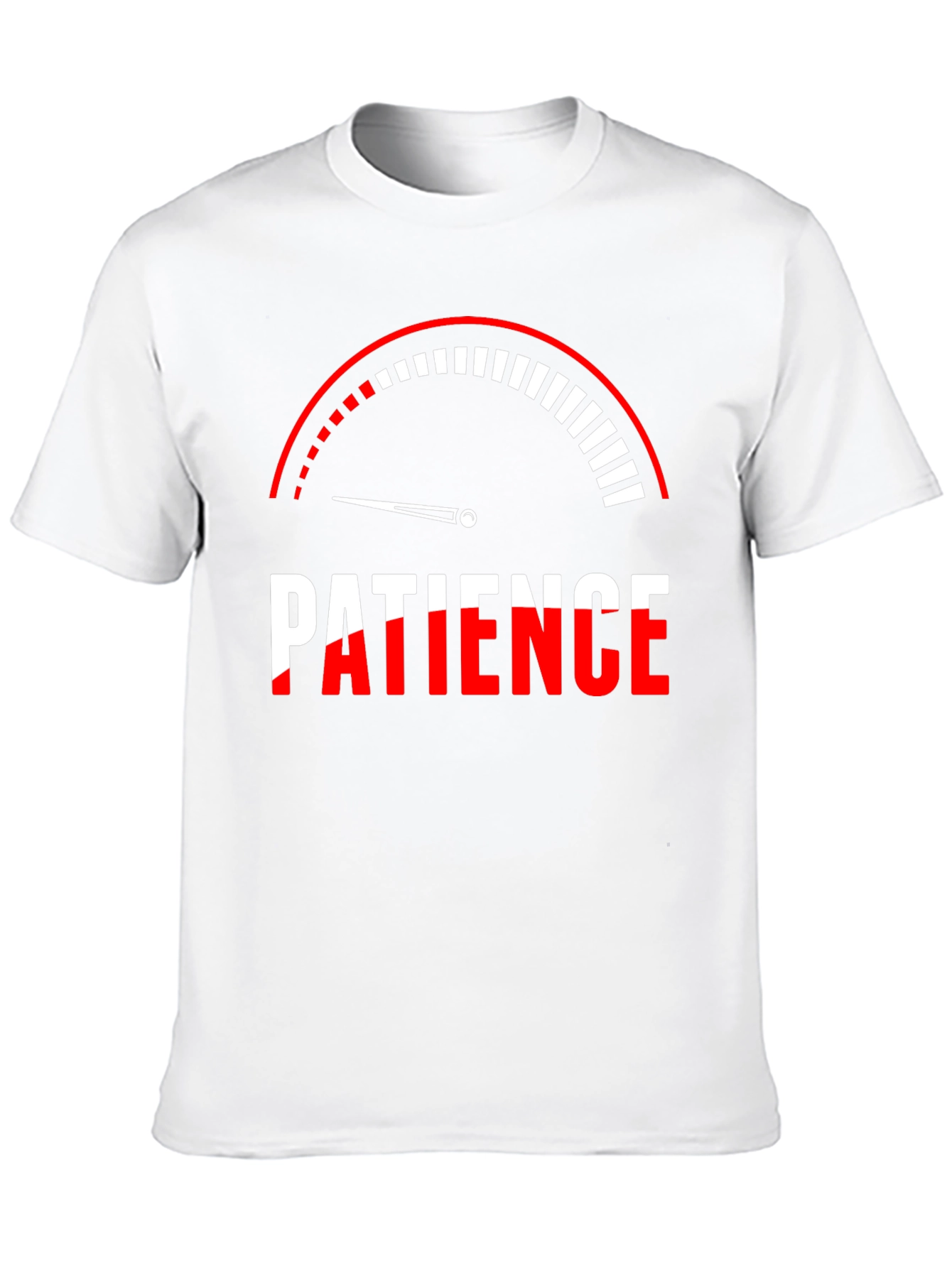 Patience Gauge Graphic T-Shirt - Black Cotton Tee