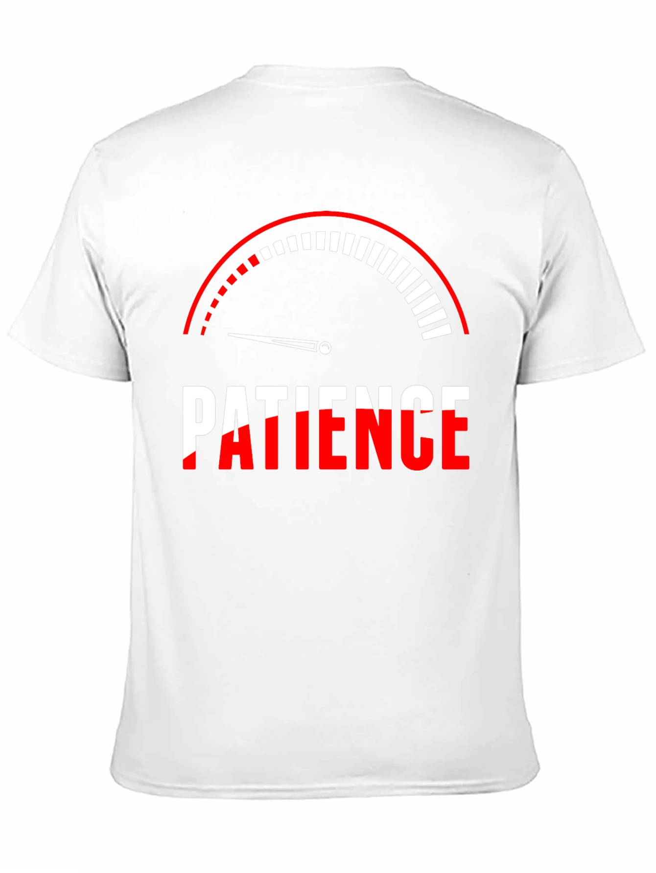Patience Gauge Graphic T-Shirt - Black Cotton Tee
