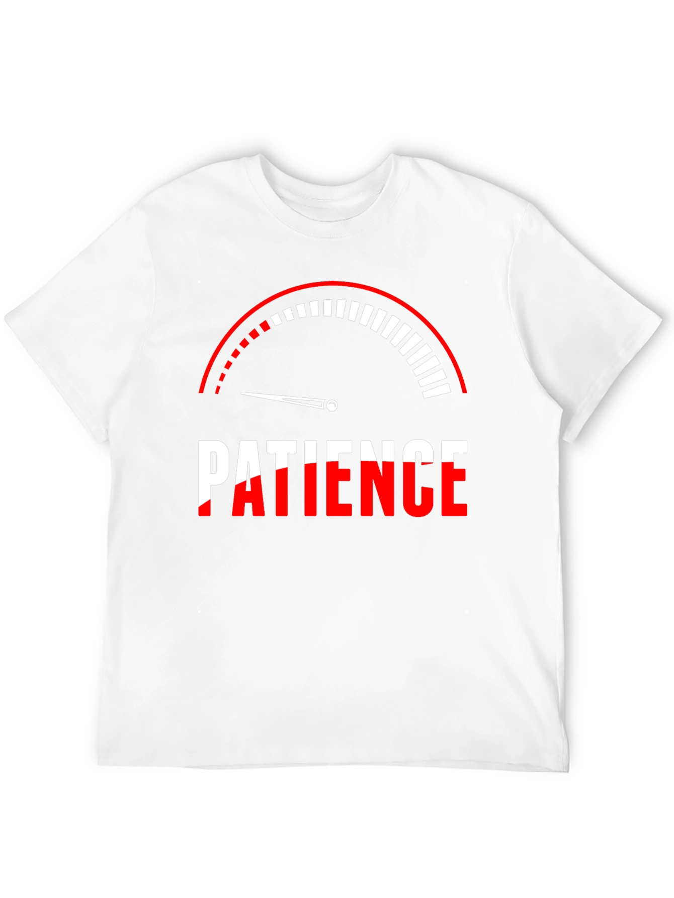 Patience Gauge Graphic T-Shirt - Black Cotton Tee