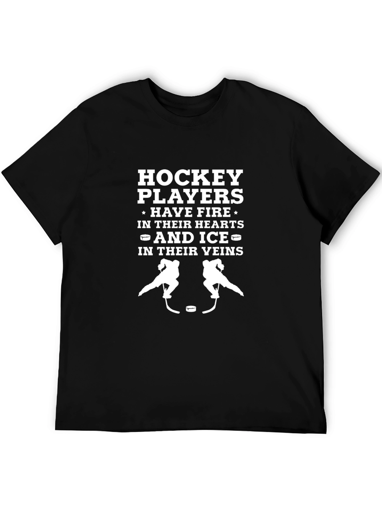 Hockey Players Fire and Ice Graphic Tee