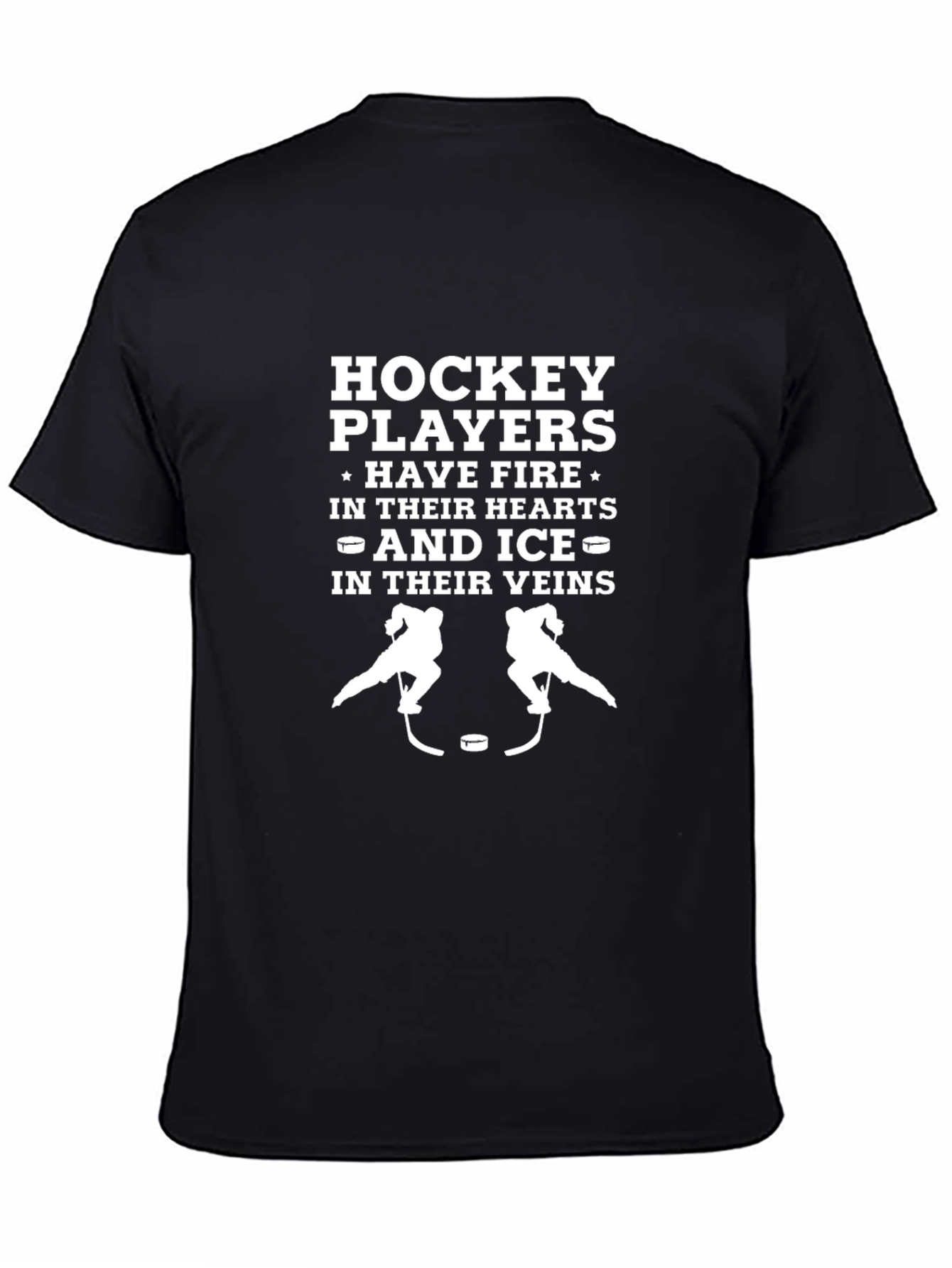 Hockey Players Fire and Ice Graphic Tee