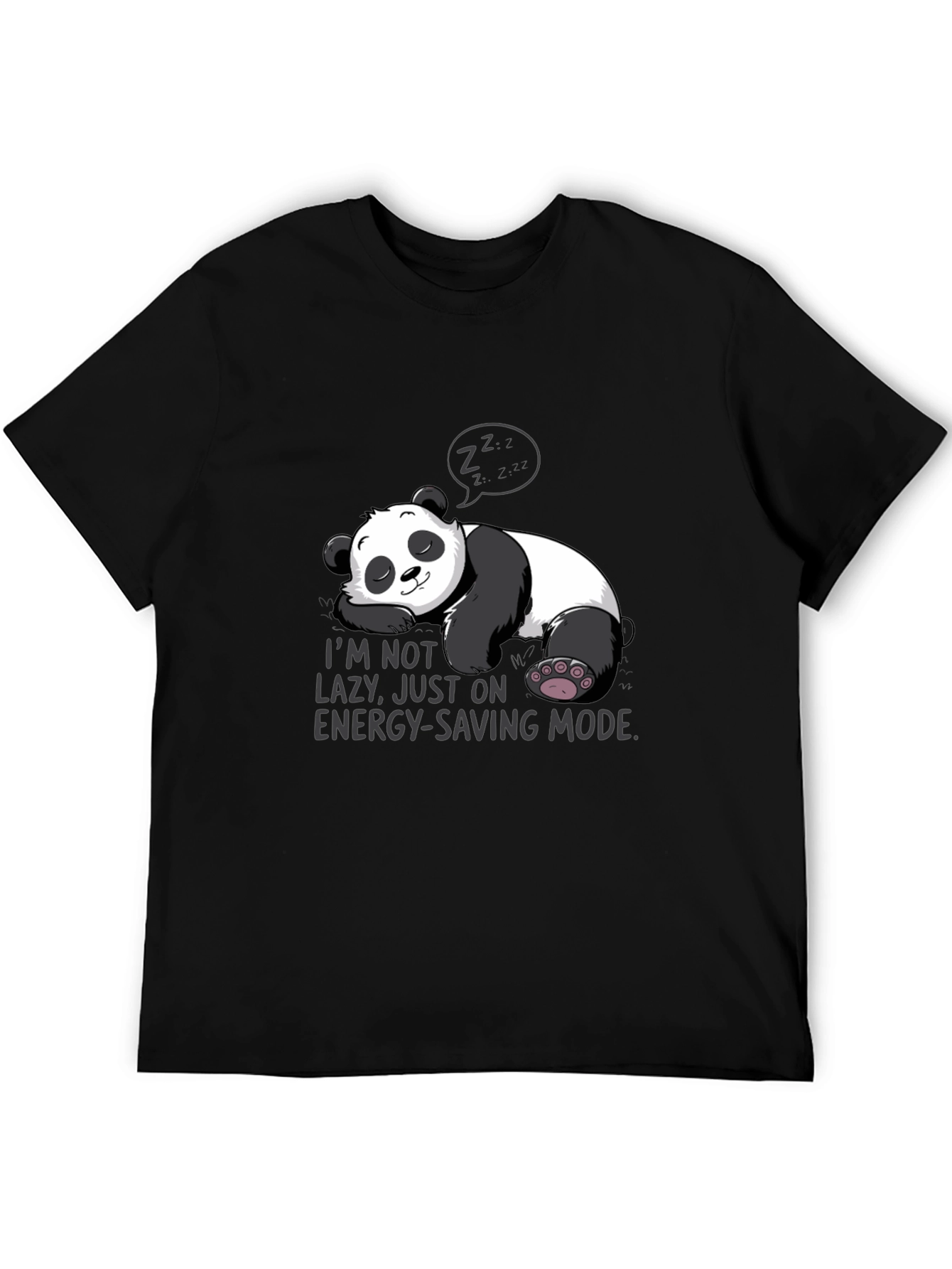 Lazy Panda Energy-Saving Mode T-Shirt