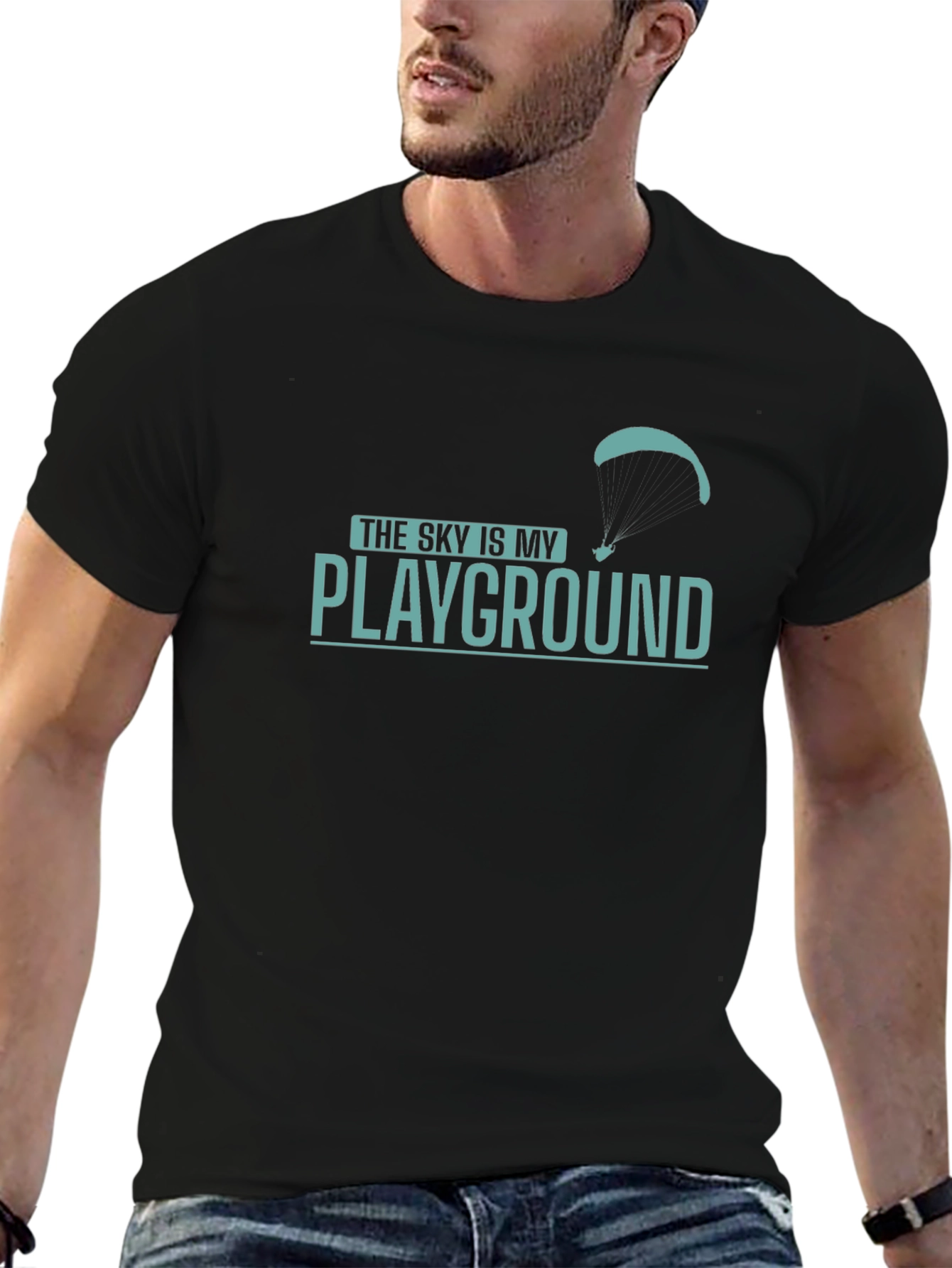 Sky is My Playground T-Shirt - Black Tee