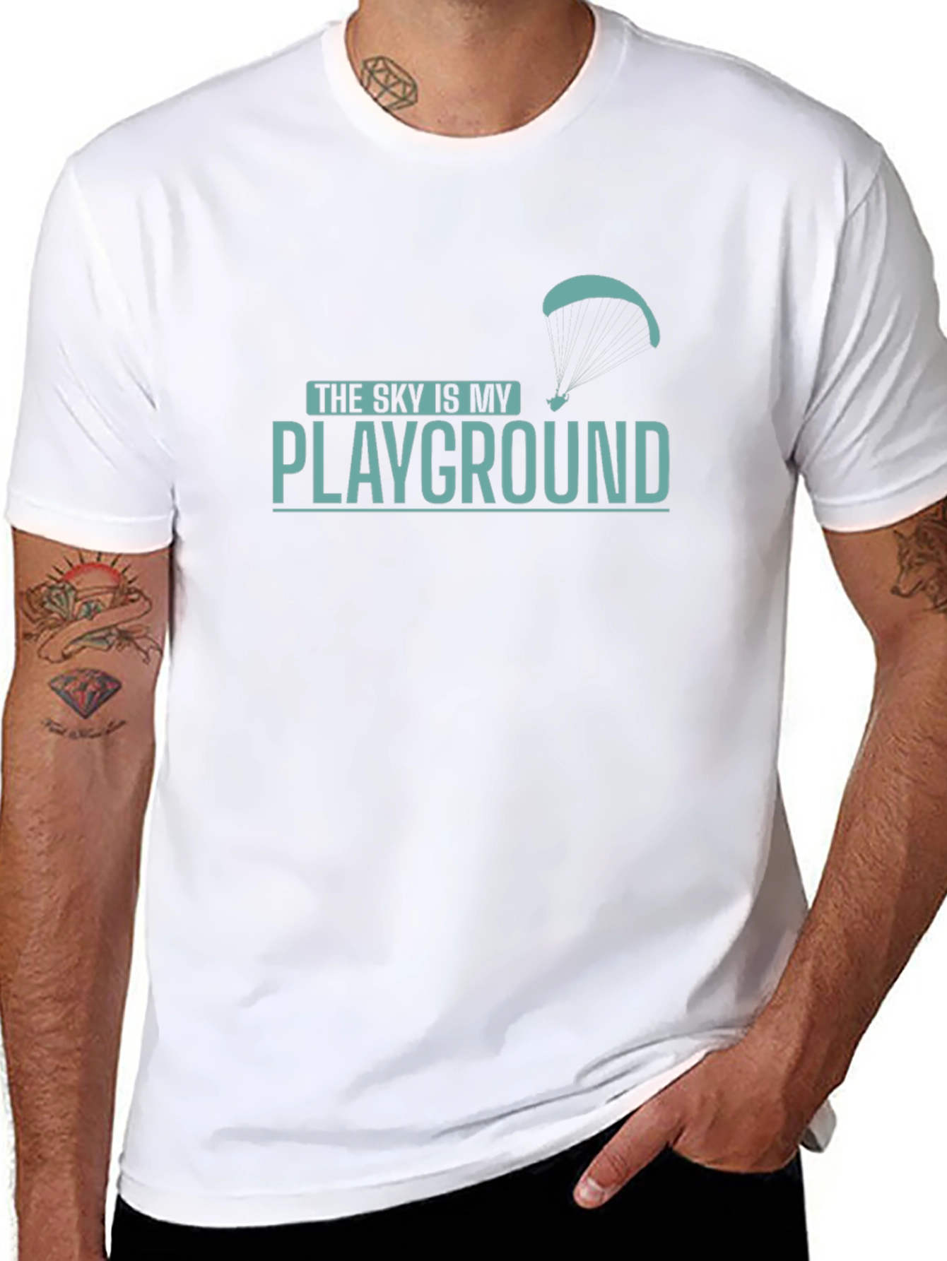 Sky is My Playground T-Shirt - Black Tee