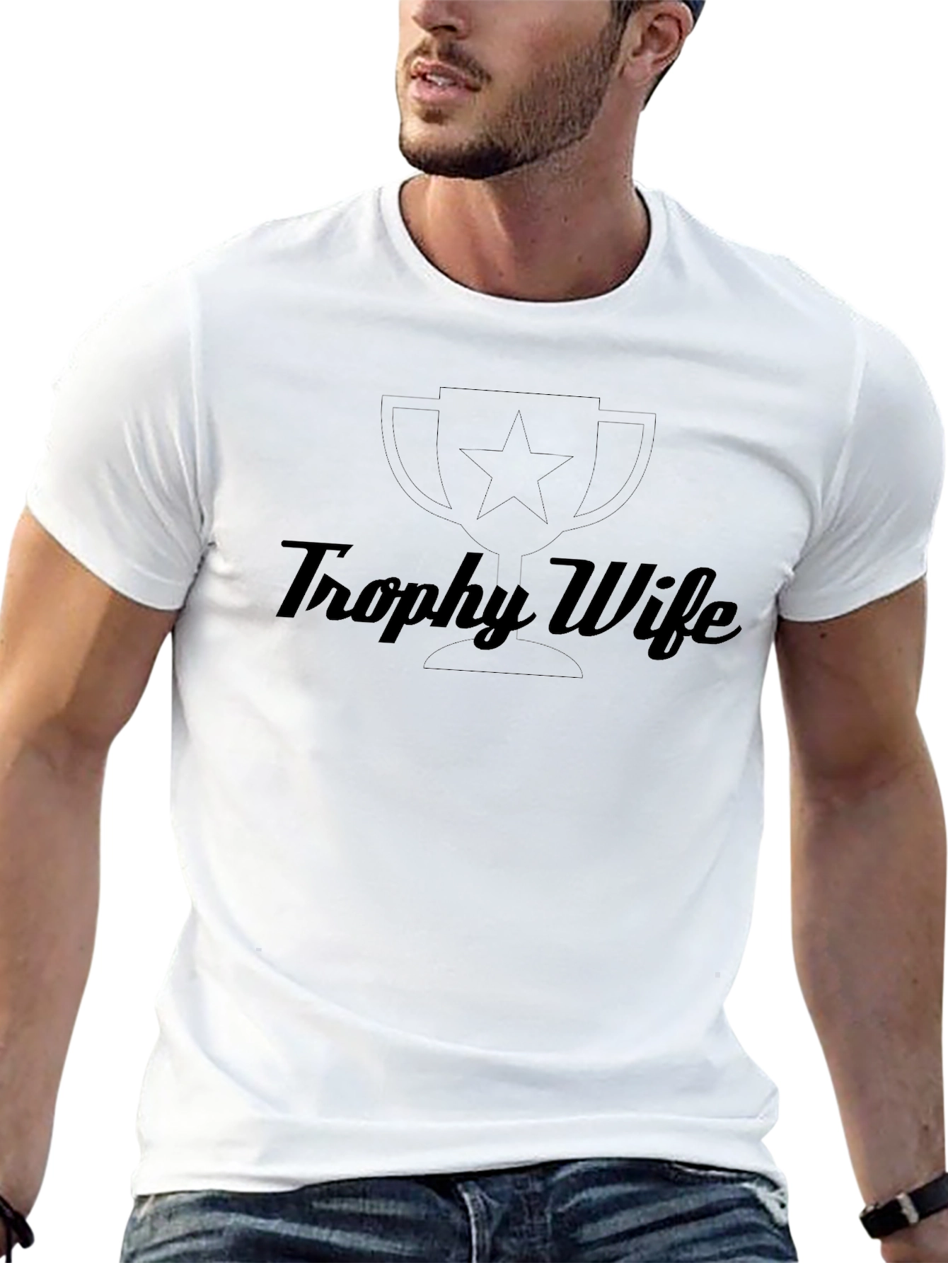 Trophy Wife Graphic Tee - Black