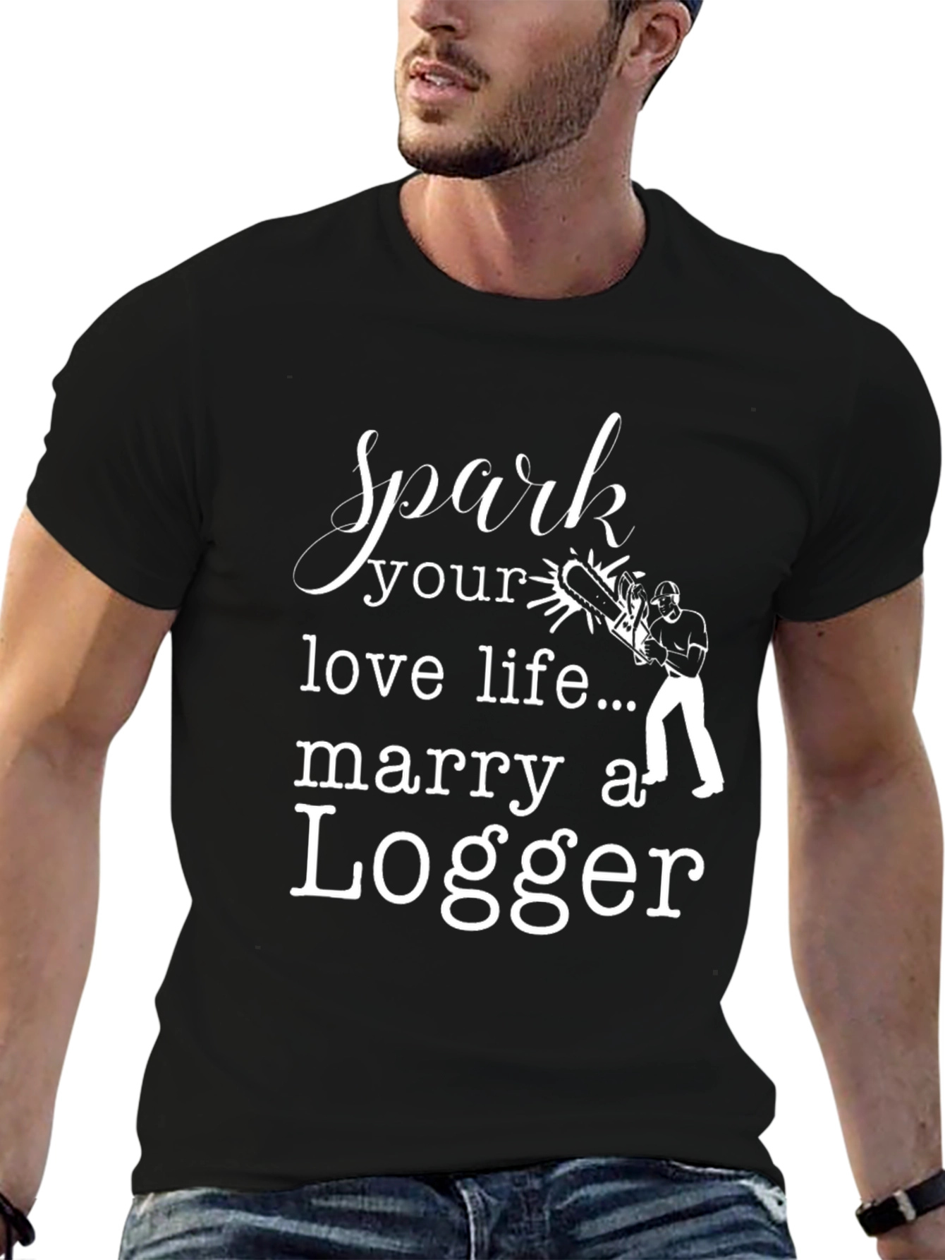 Spark Love: Marry a Logger T-Shirt
