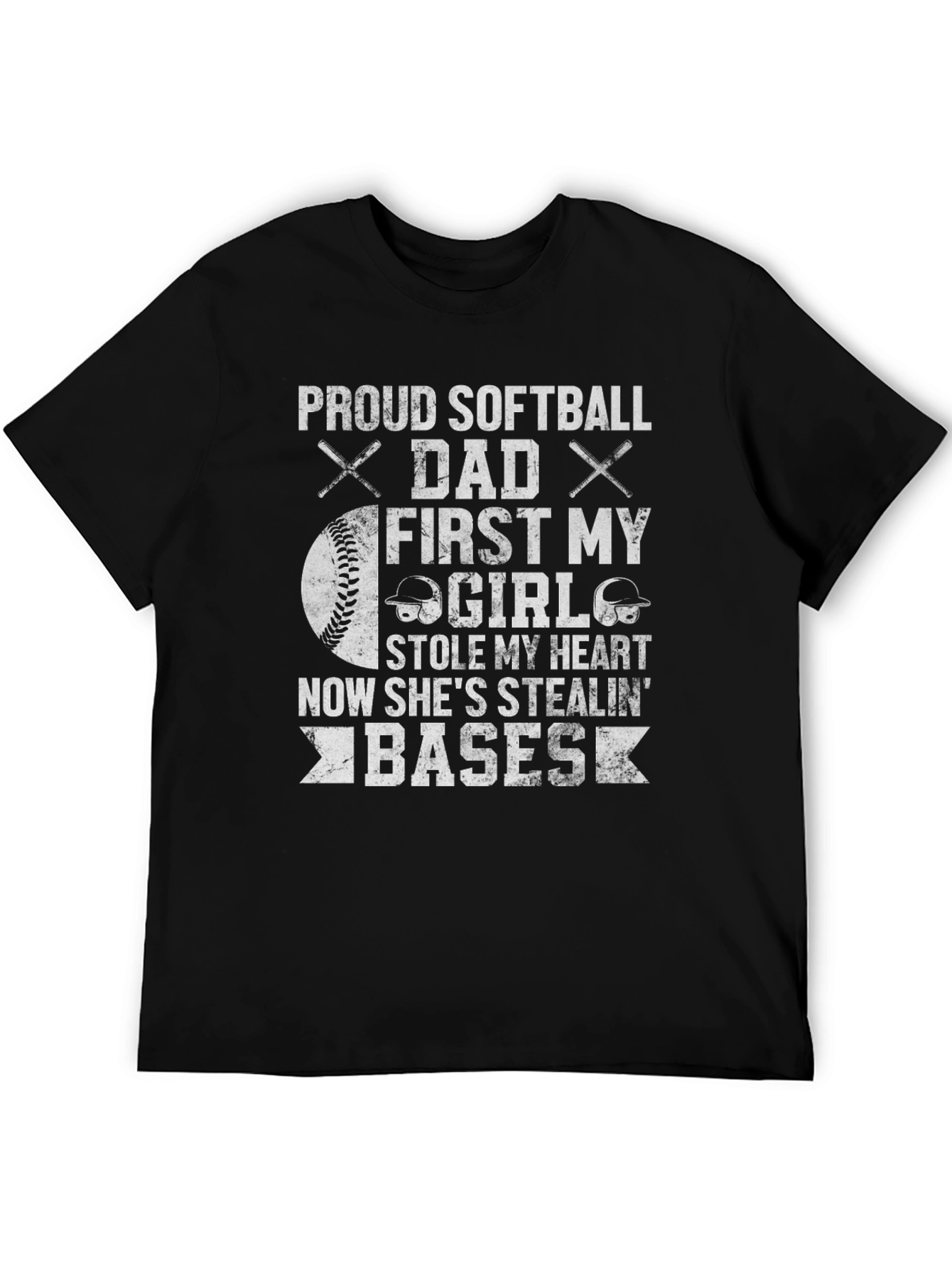 Proud Softball Dad T-Shirt