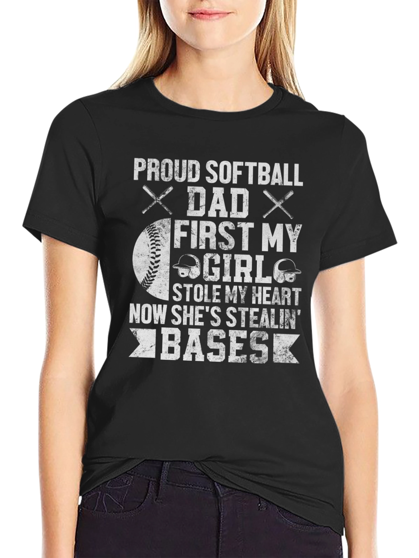 Proud Softball Dad T-Shirt