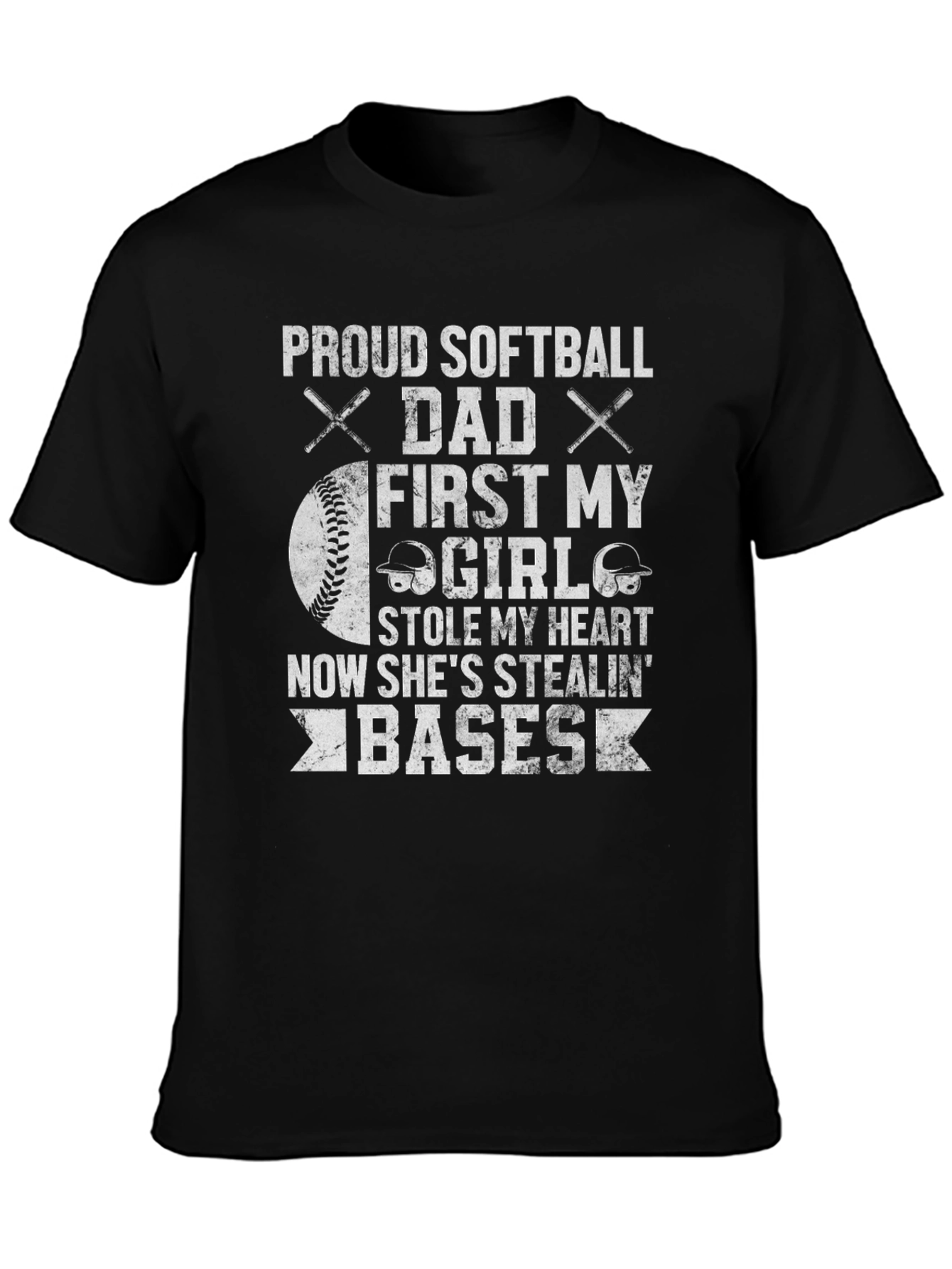 Proud Softball Dad T-Shirt