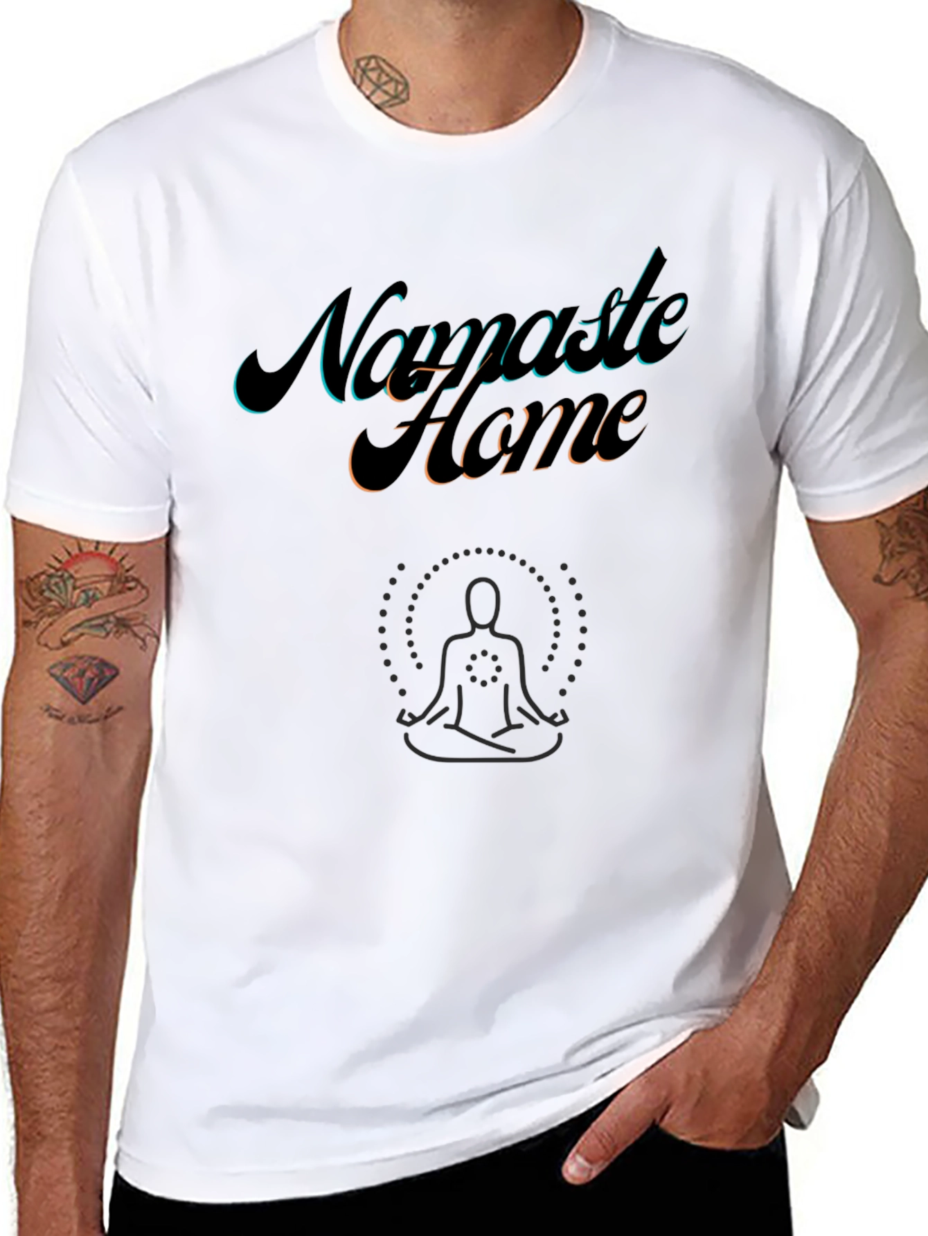 Namaste Home Graphic Tee - Black Yoga T-Shirt