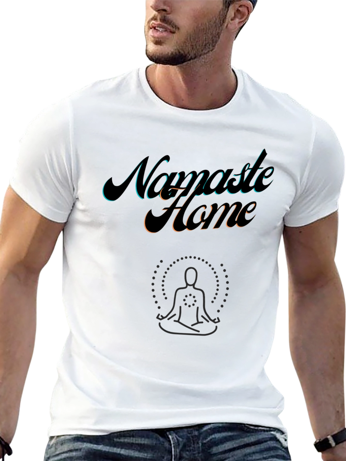 Namaste Home Graphic Tee - Black Yoga T-Shirt
