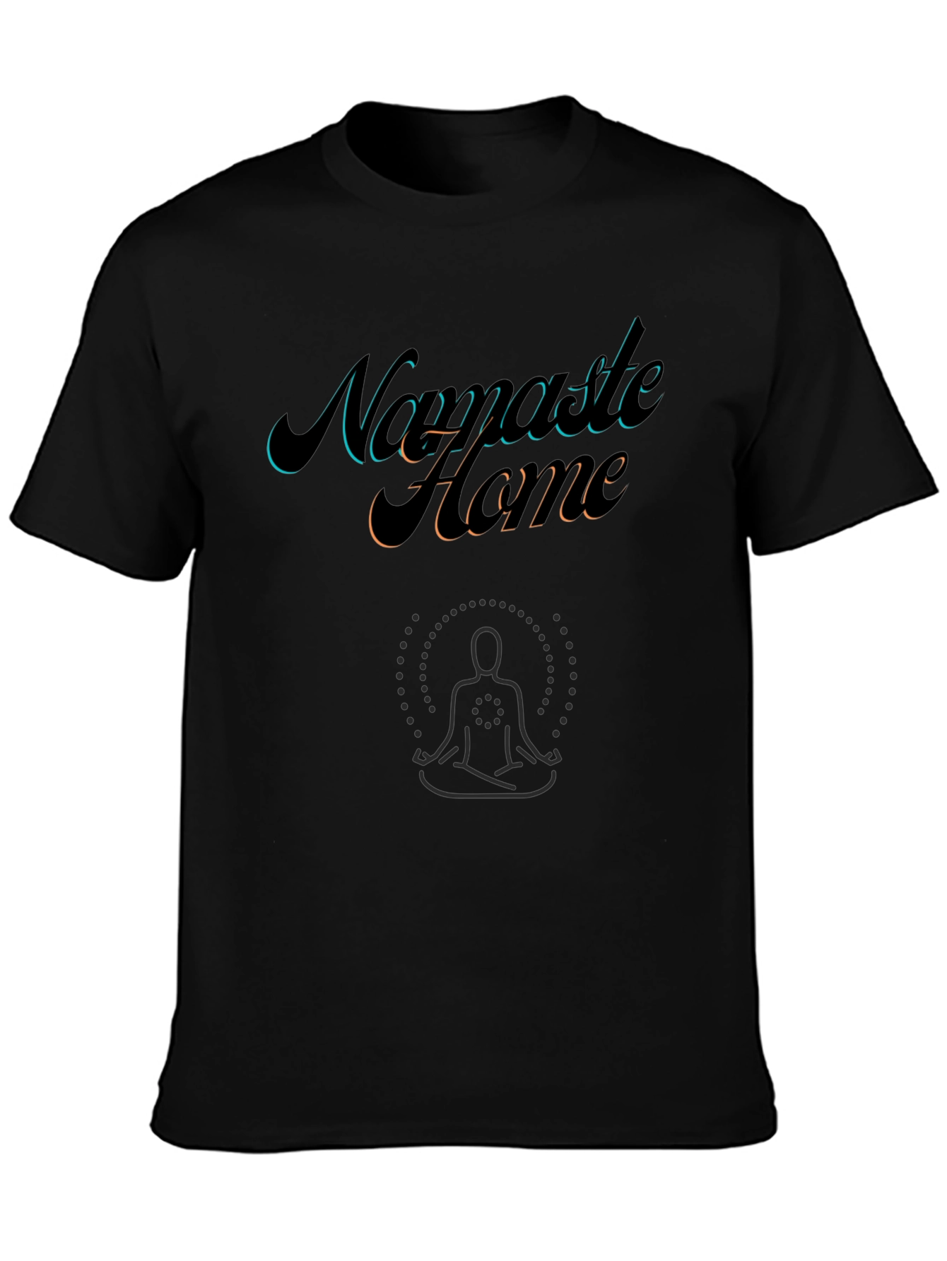 Namaste Home Graphic Tee - Black Yoga T-Shirt