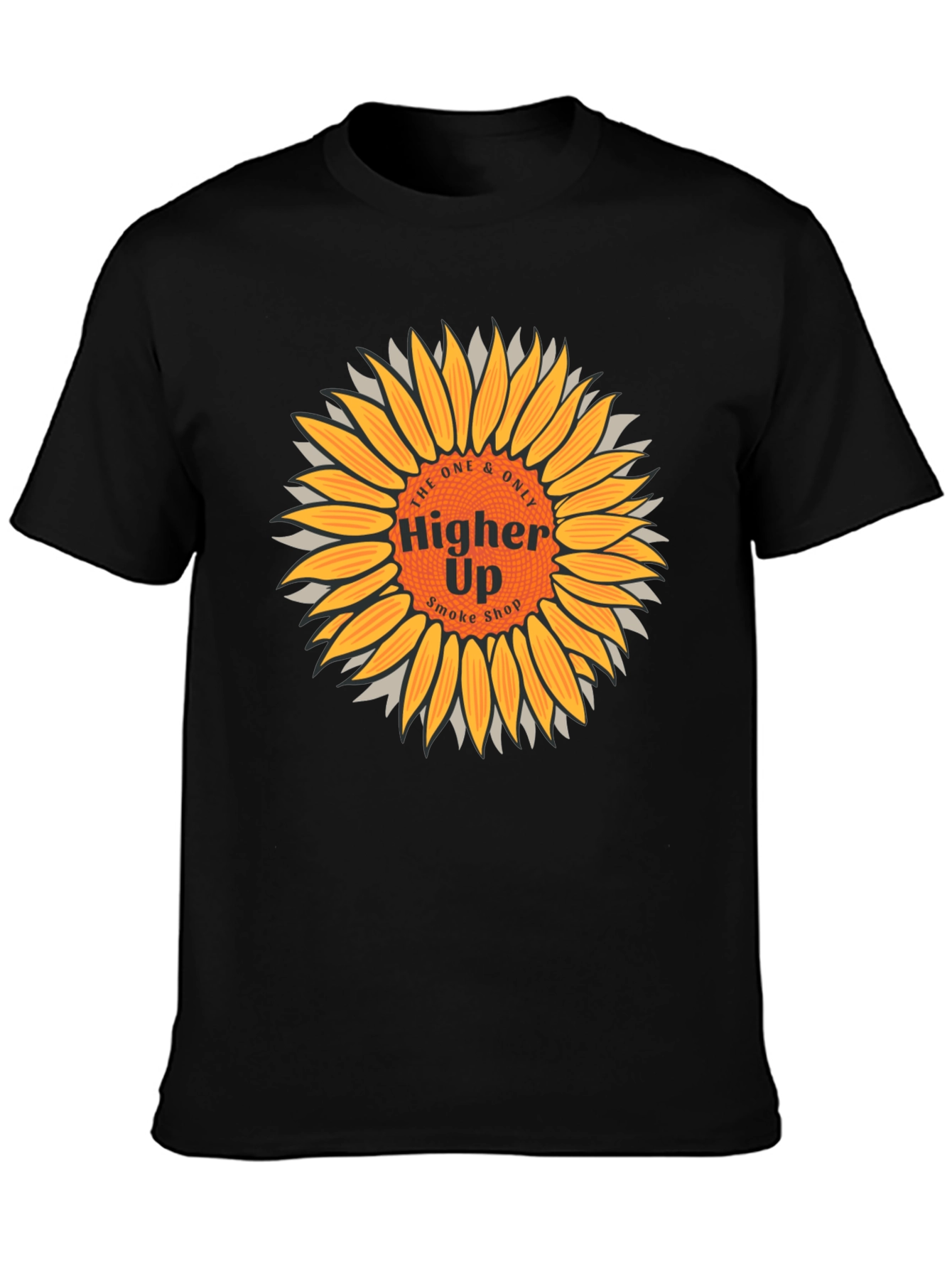 Higher Up Smoke Shop Sunflower Graphic T-Shirt