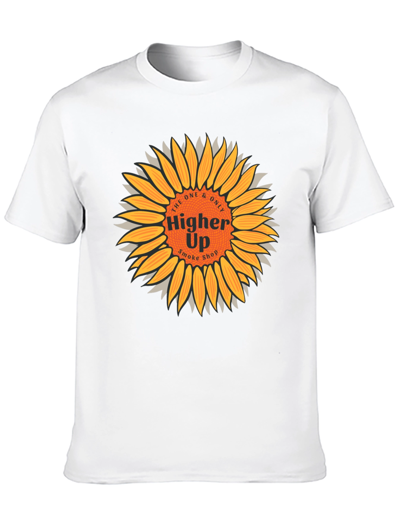 Higher Up Smoke Shop Sunflower Graphic T-Shirt