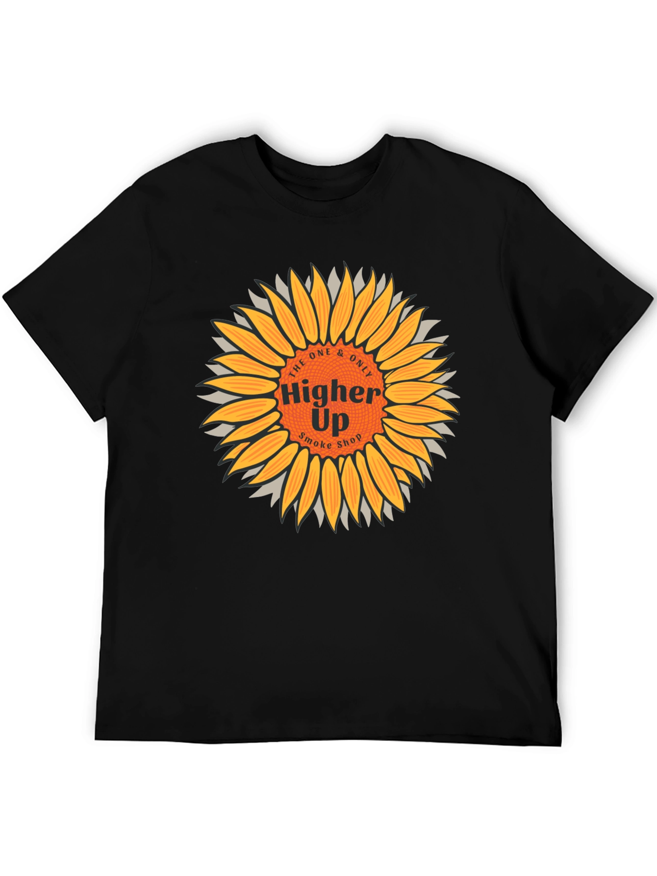 Higher Up Smoke Shop Sunflower Graphic T-Shirt