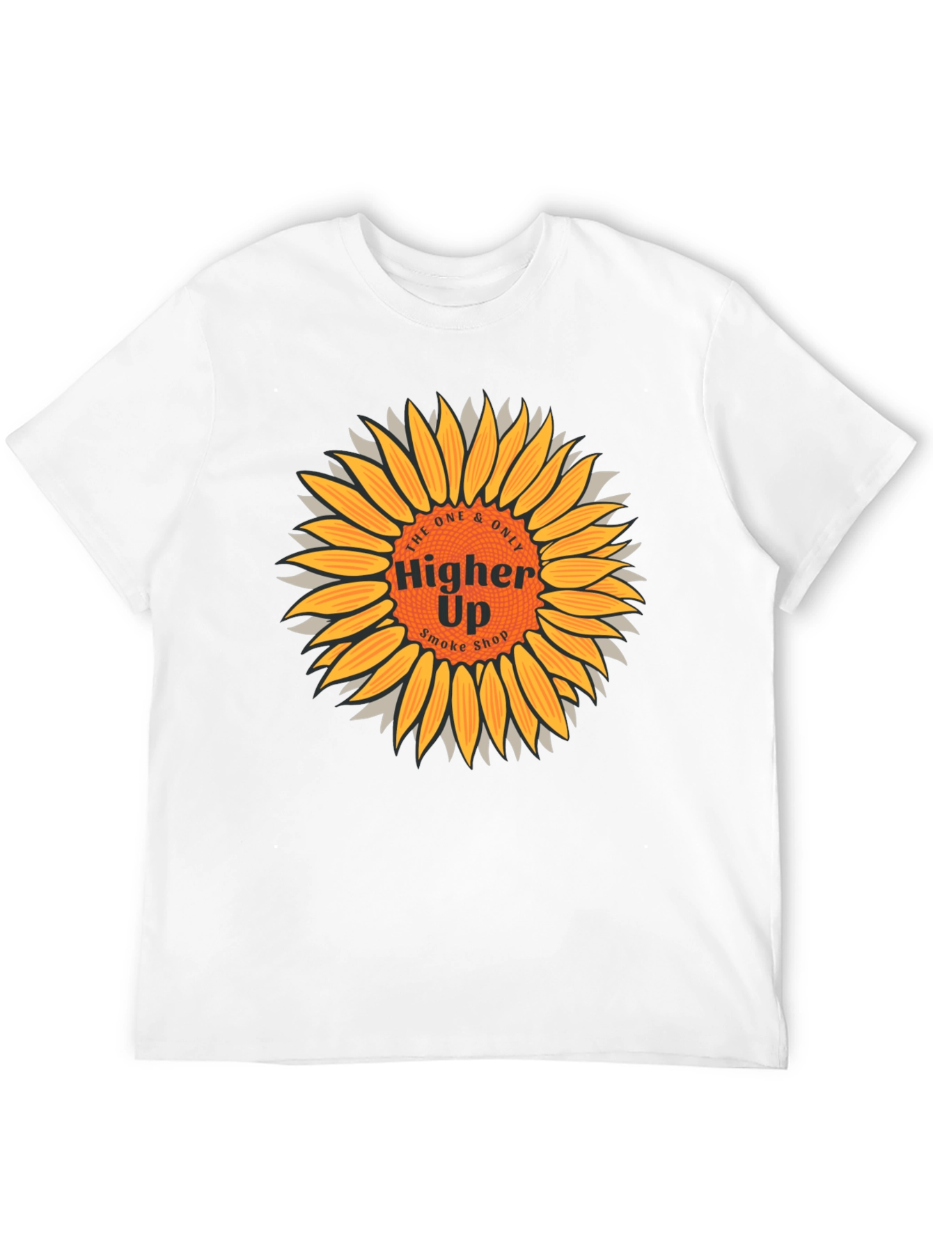 Higher Up Smoke Shop Sunflower Graphic T-Shirt