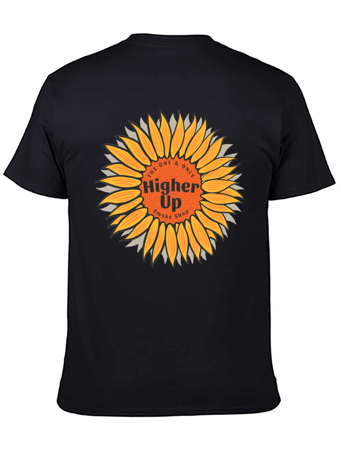 Higher Up Smoke Shop Sunflower Graphic T-Shirt