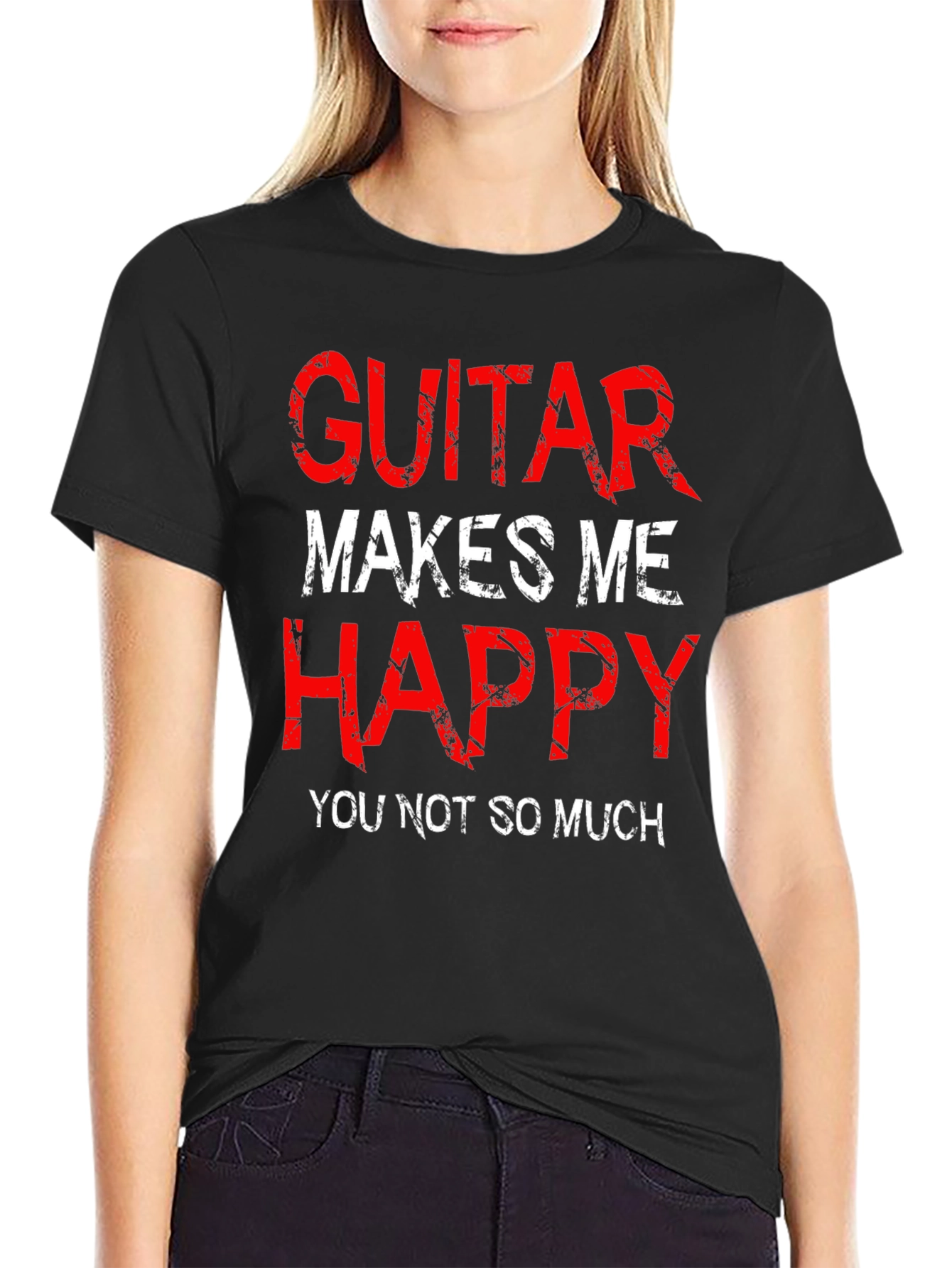 Guitar Makes Me Happy Graphic Tee