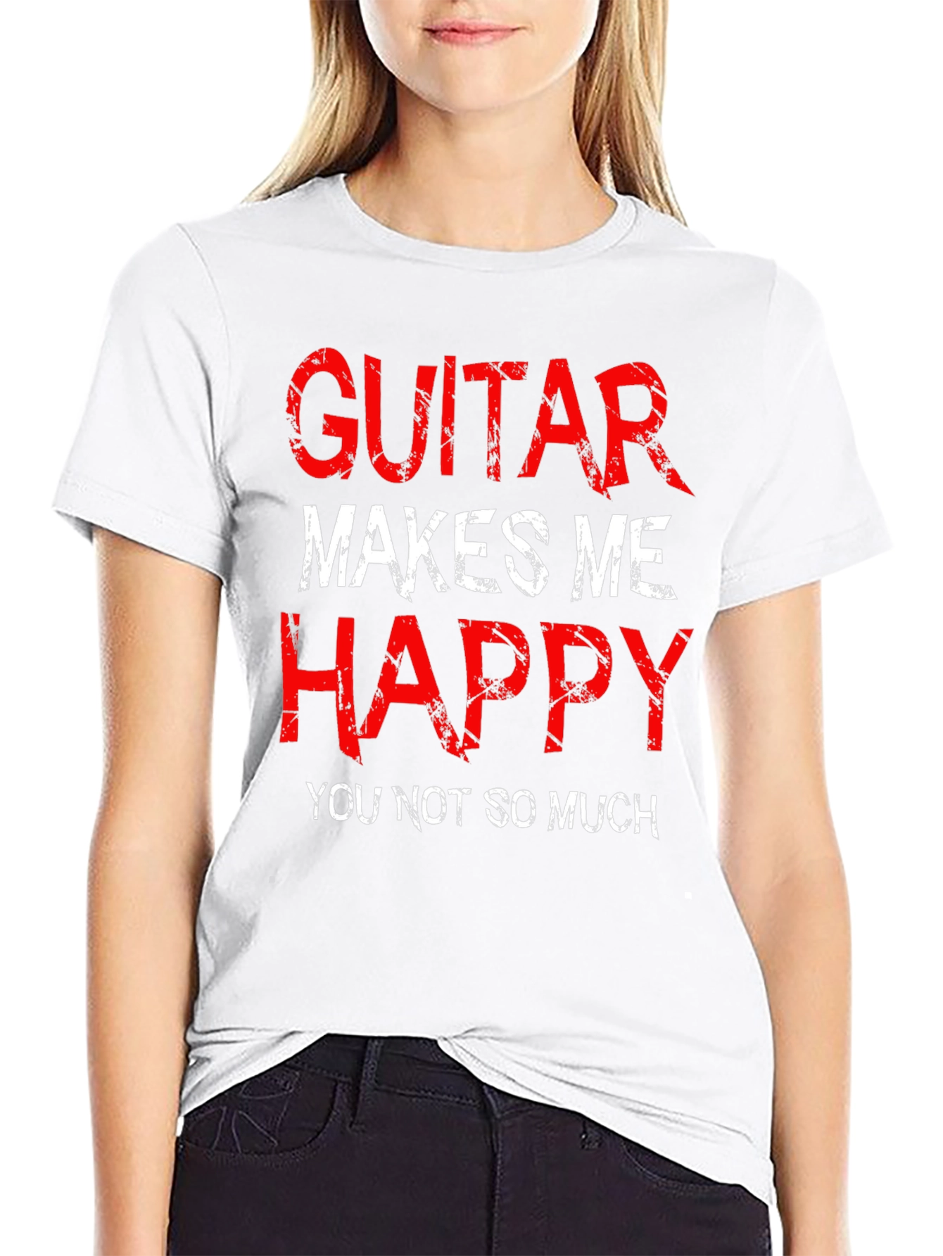 Guitar Makes Me Happy Graphic Tee