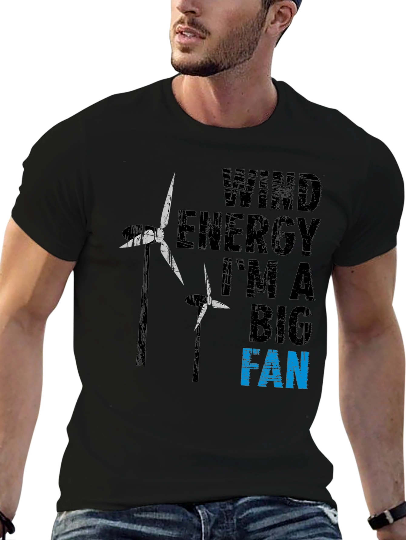 Wind Energy Fan Graphic Tee - Sustainable Statement