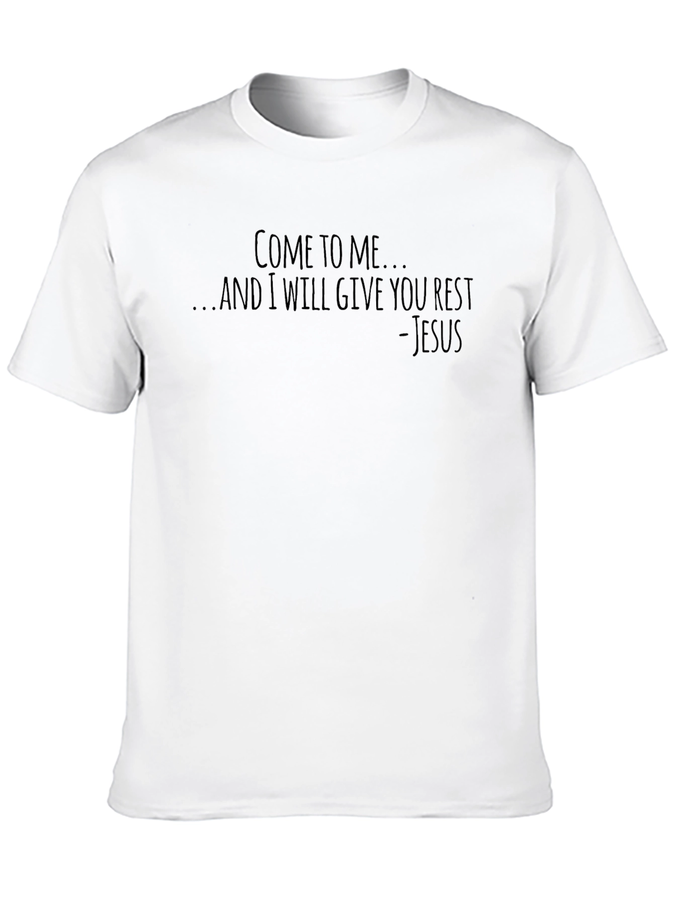 Come to Me - Jesus Black Graphic Tee