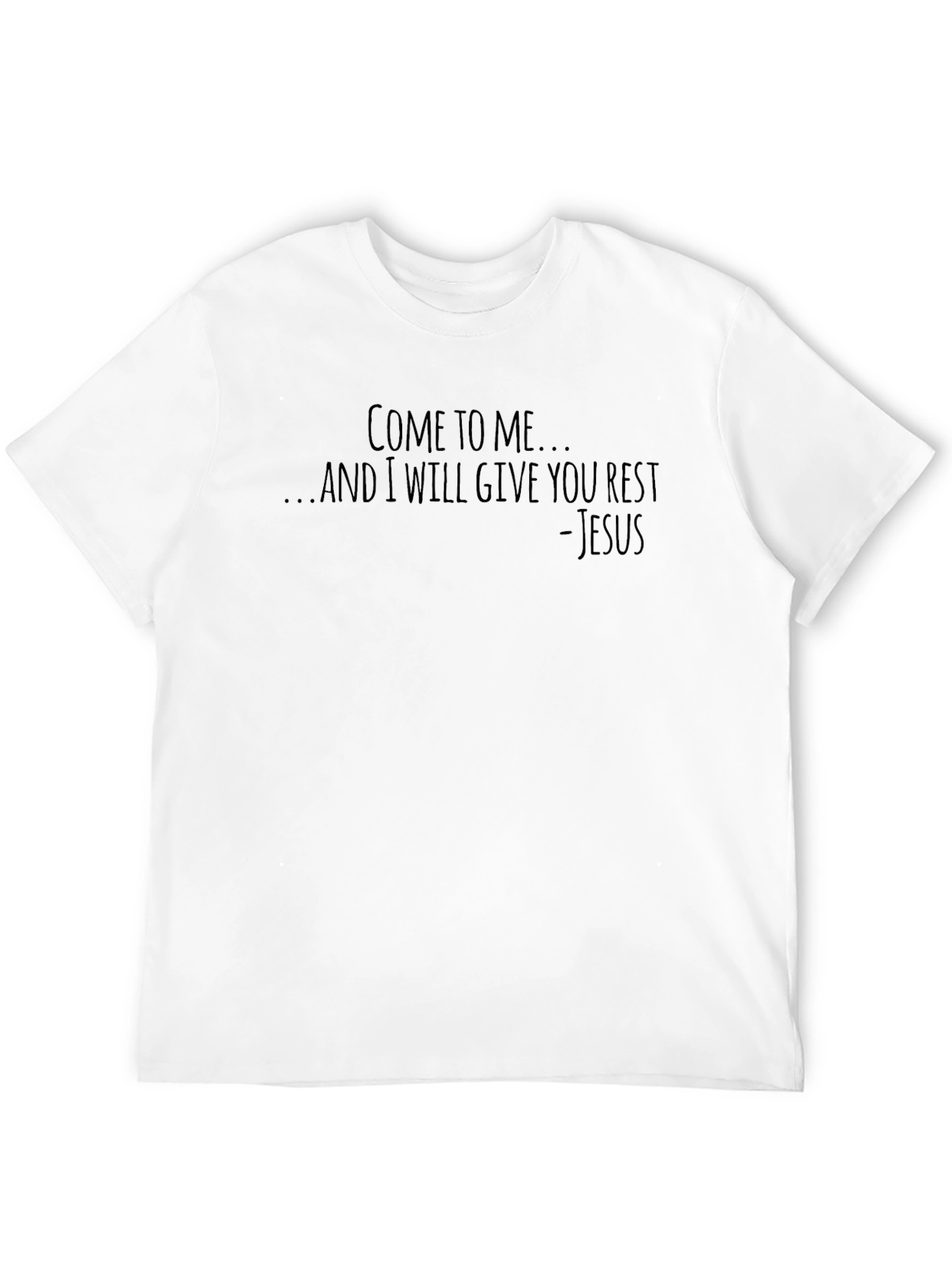 Come to Me - Jesus Black Graphic Tee