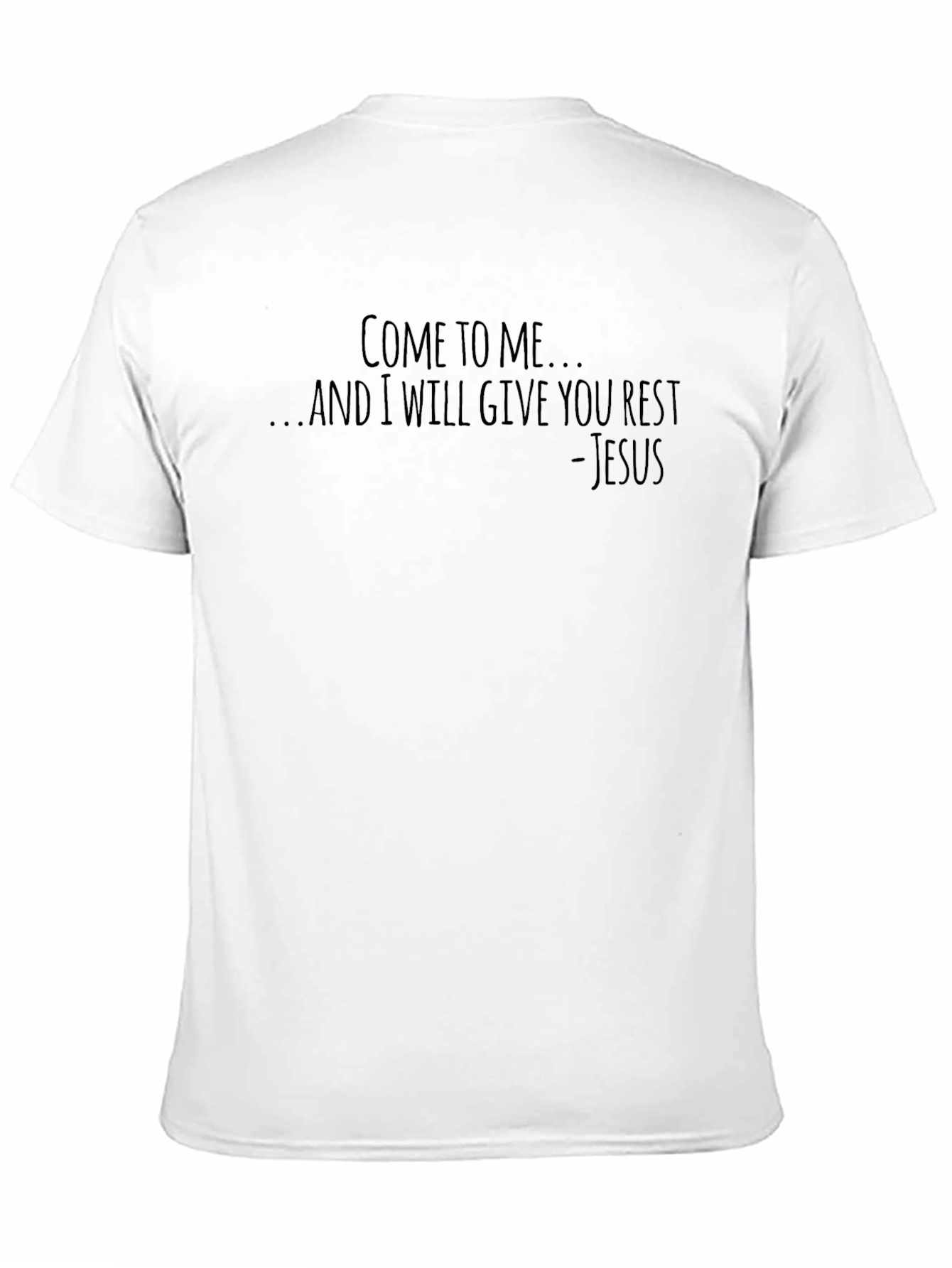 Come to Me - Jesus Black Graphic Tee