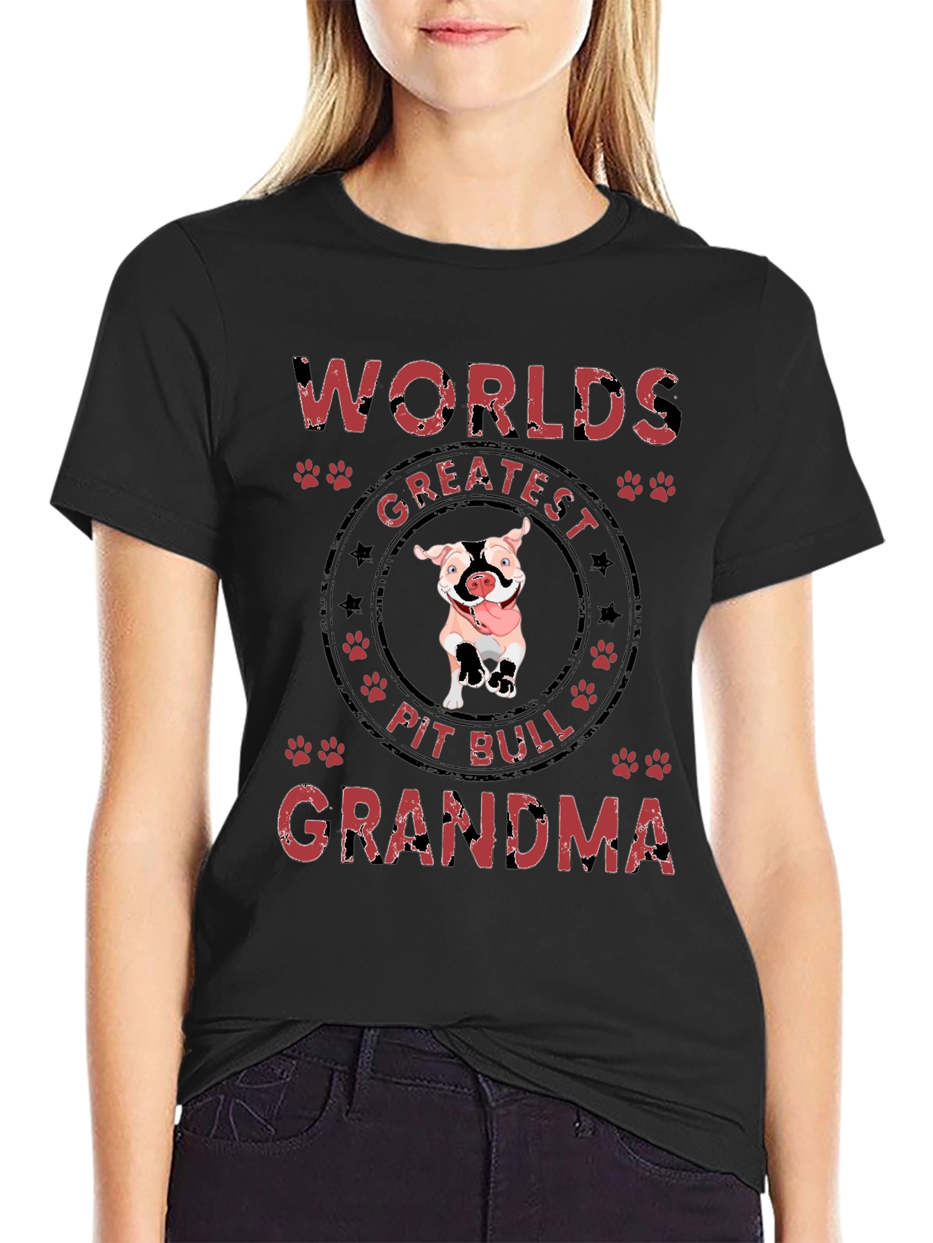 Worlds Greatest Pit Bull Grandma T-Shirt