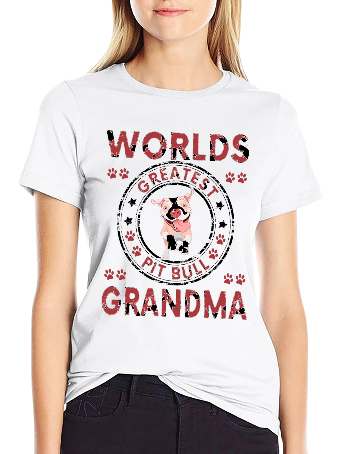 Worlds Greatest Pit Bull Grandma T-Shirt