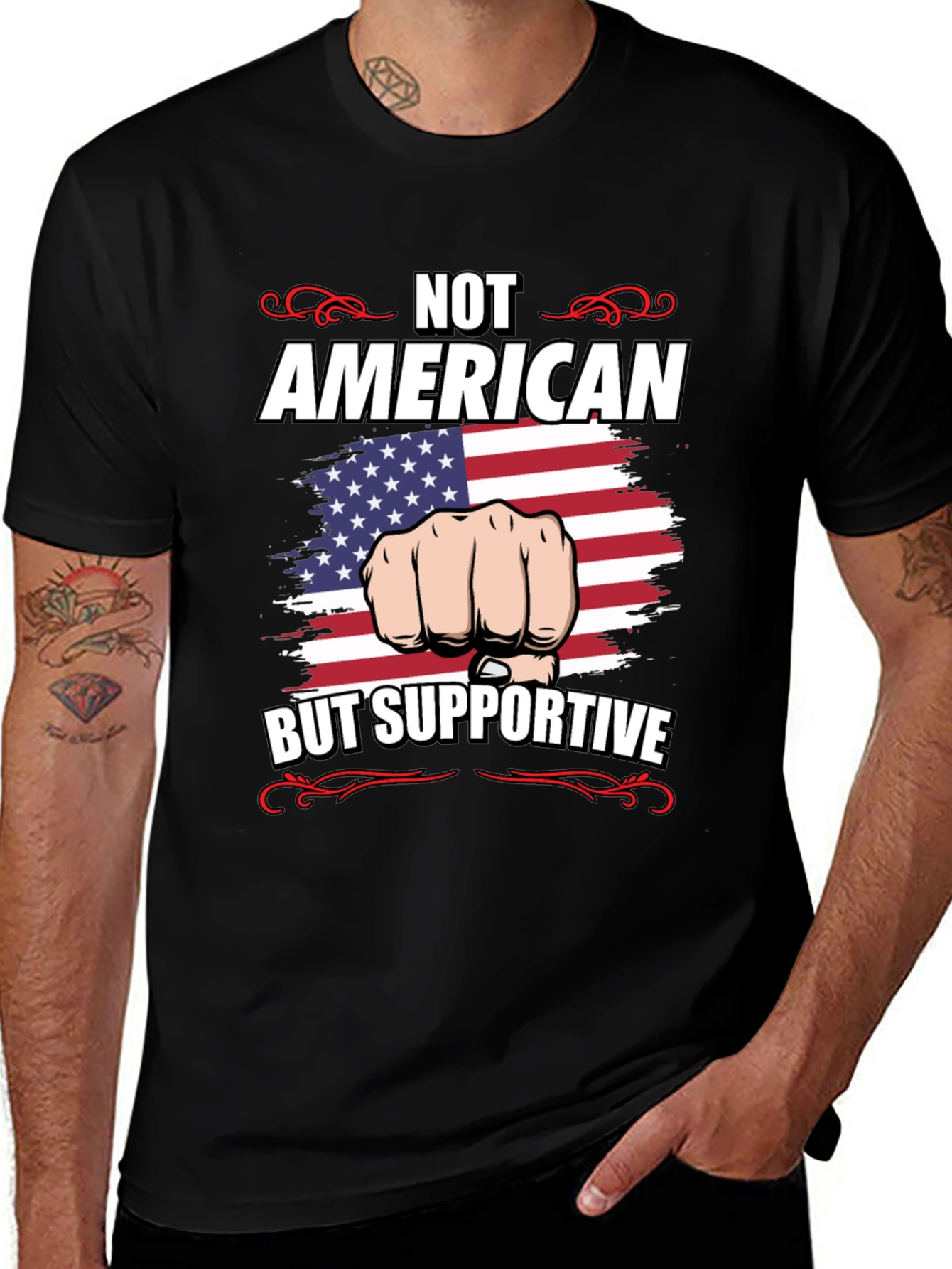 Not American But Supportive T-Shirt
