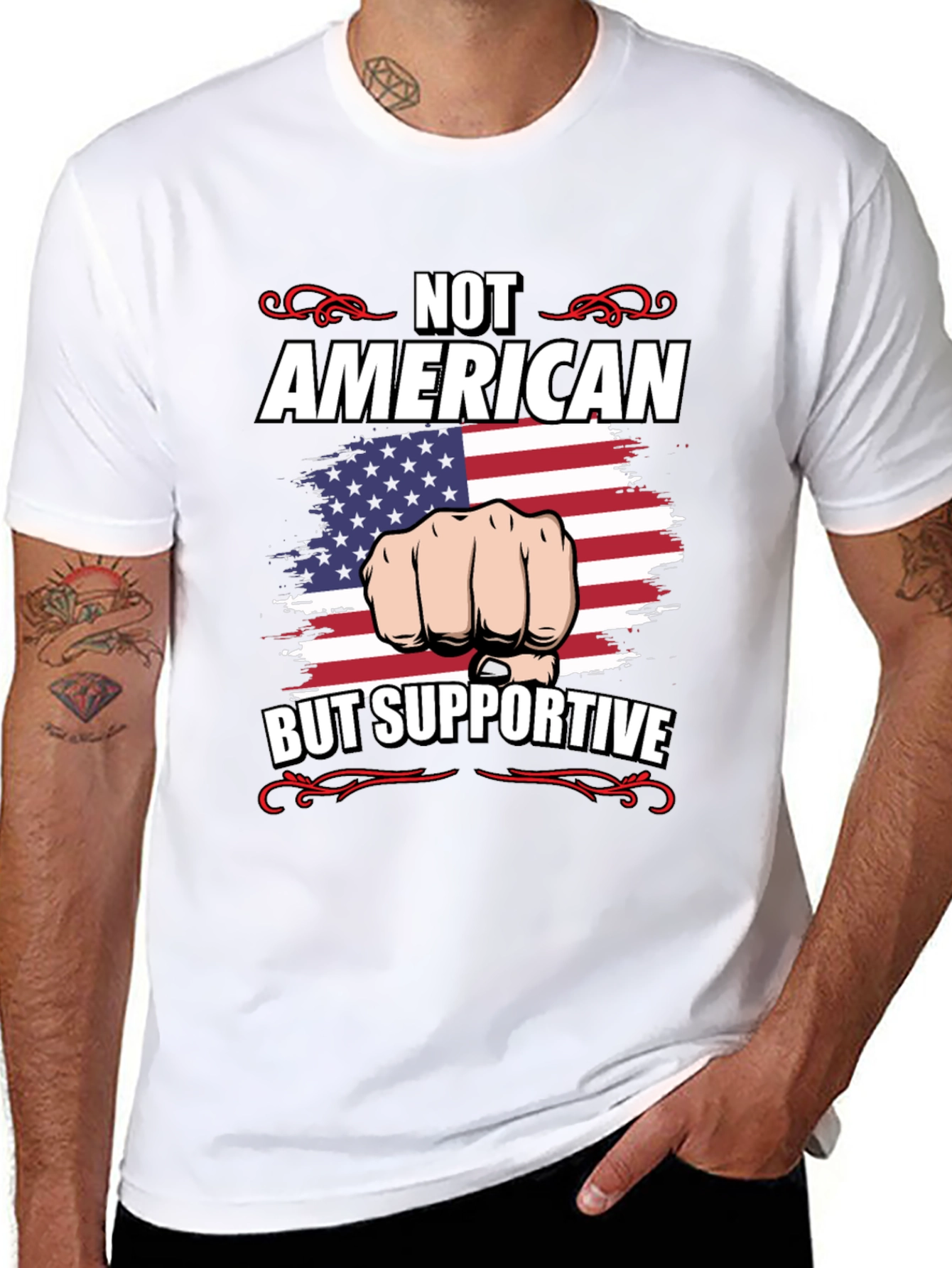 Not American But Supportive T-Shirt