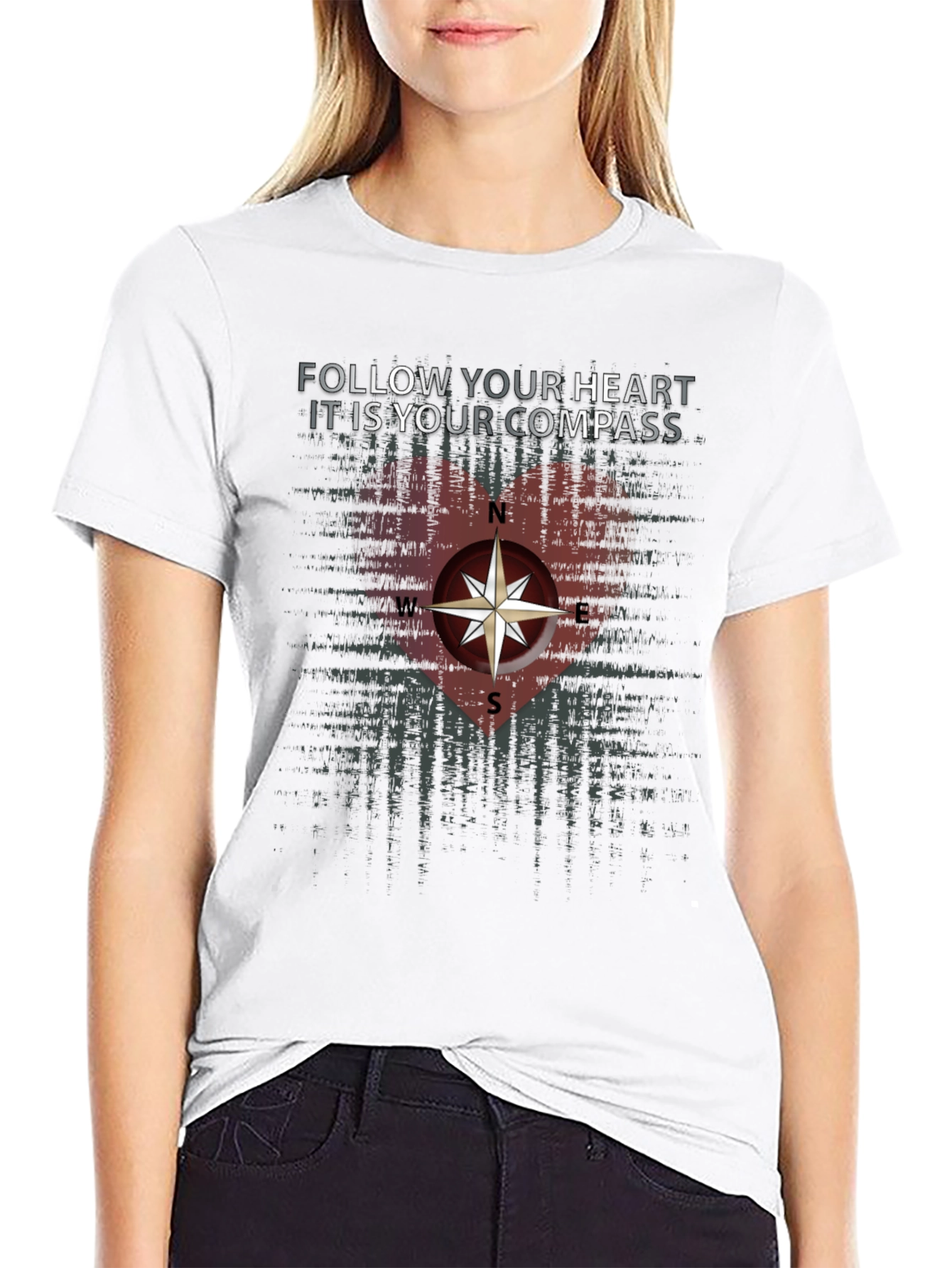 Follow Your Heart Compass Graphic Tee
