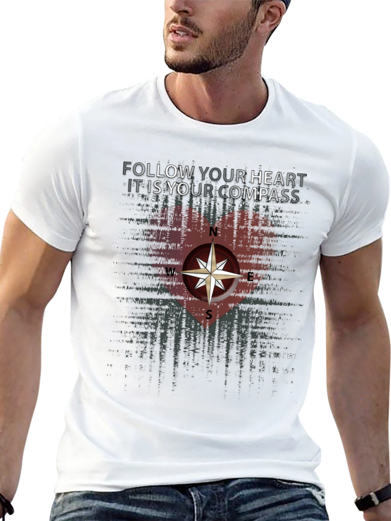 Follow Your Heart Compass Graphic Tee