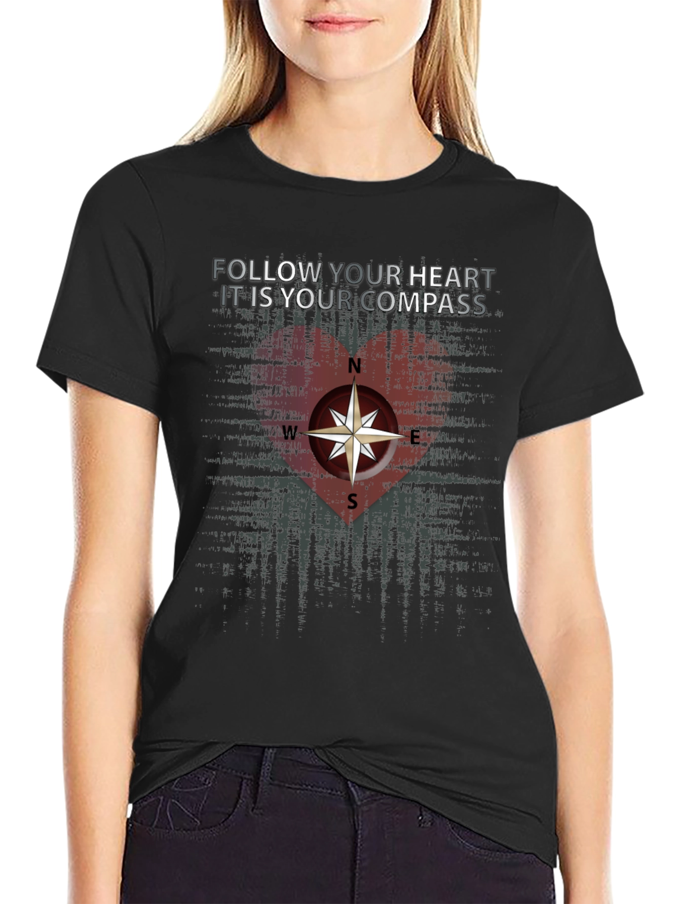 Follow Your Heart Compass Graphic Tee