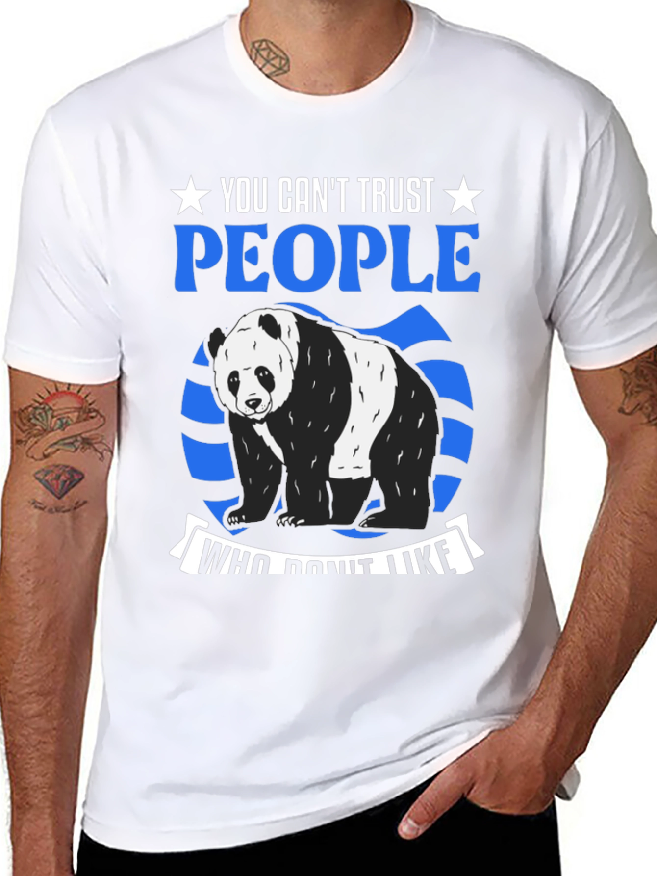 Trust No One Panda Graphic Tee