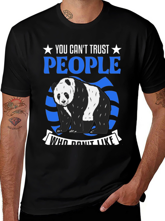 Trust No One Panda Graphic Tee