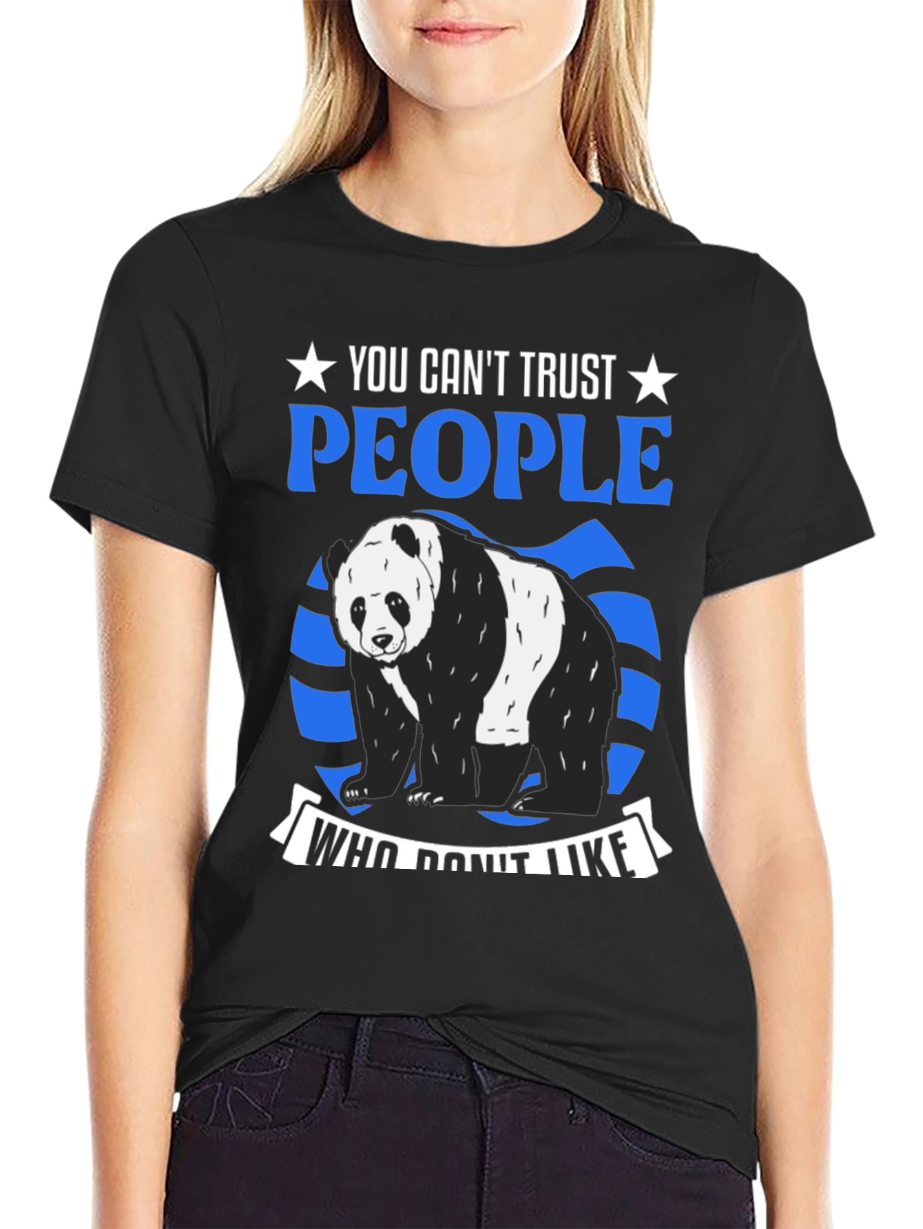 Trust No One Panda Graphic Tee