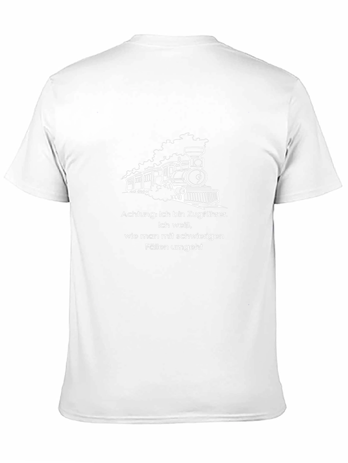 Train Conductor T-Shirt - Achtung! Funny Graphic Tee