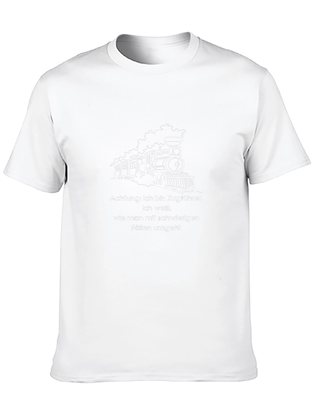 Train Conductor T-Shirt - Achtung! Funny Graphic Tee