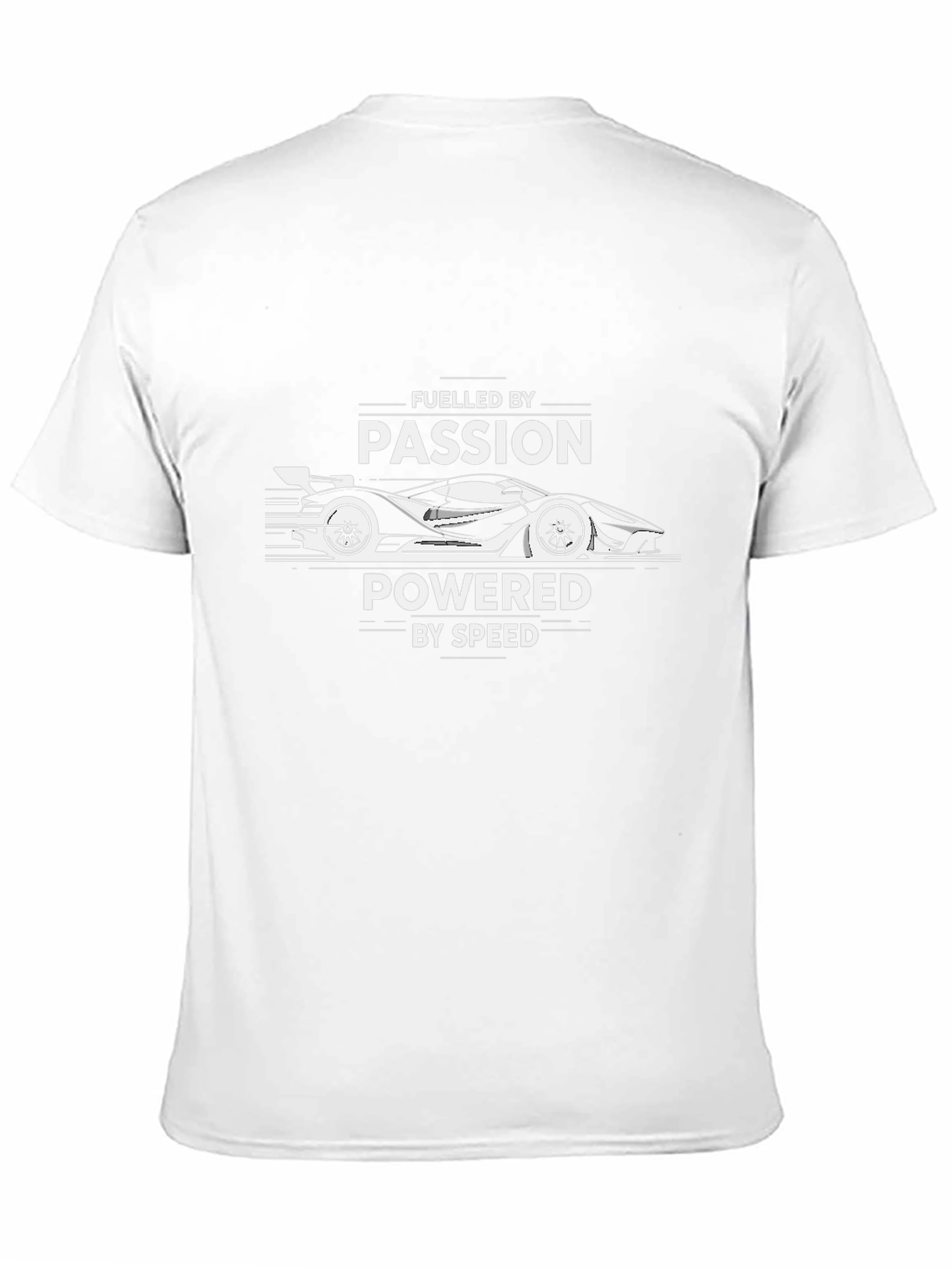 Fueled By Passion Graphic Tee - Racing Car Design