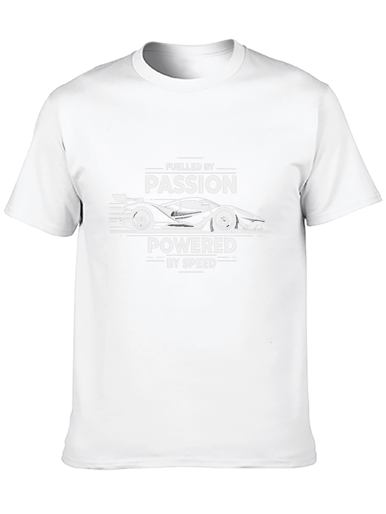 Fueled By Passion Graphic Tee - Racing Car Design