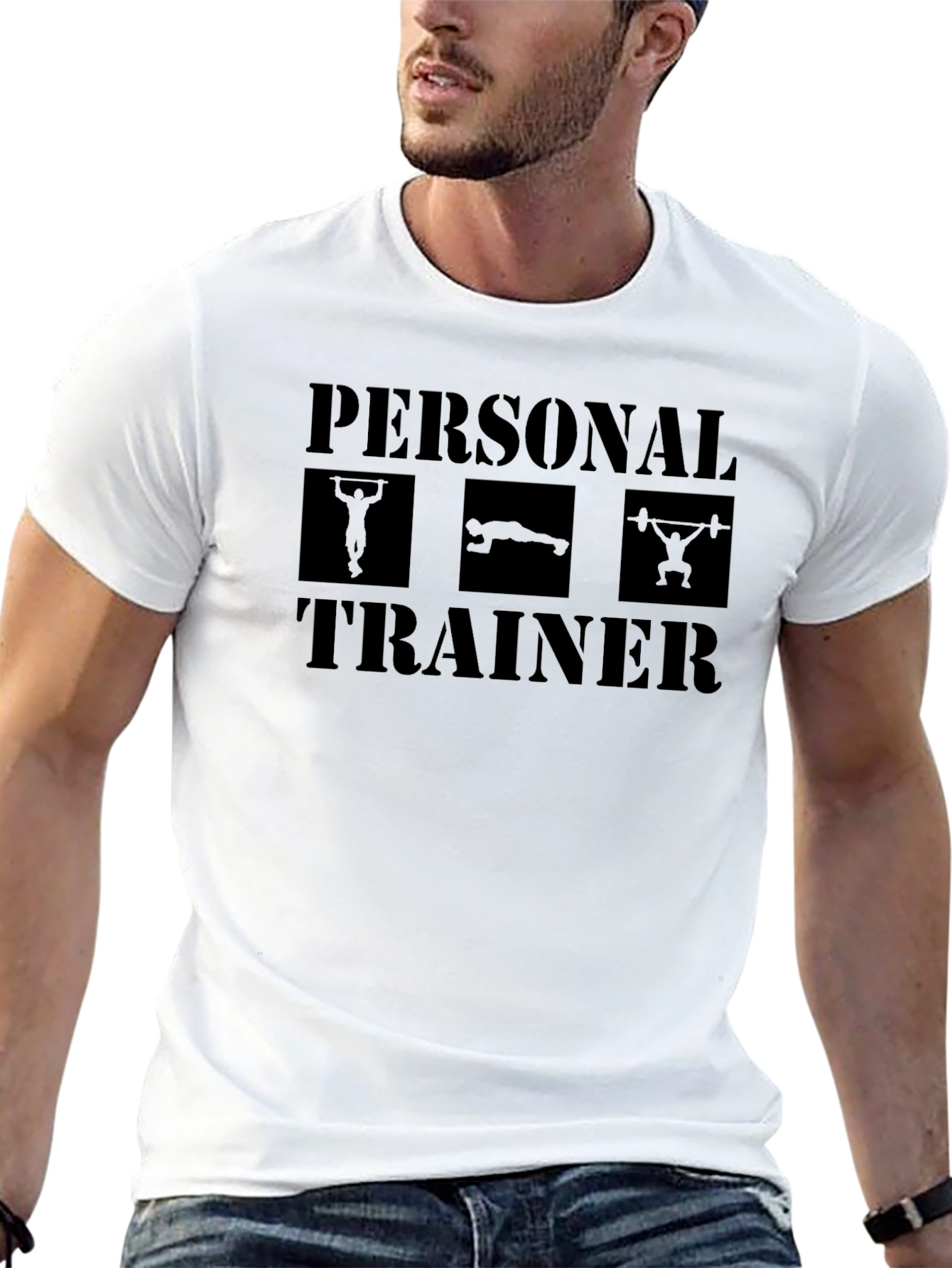 Personal Trainer Black T-Shirt - Gym Workout Apparel