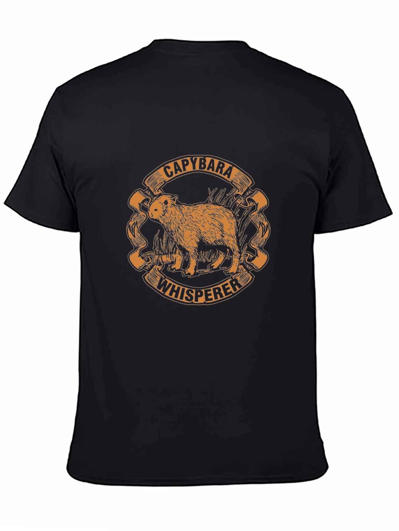 Capybara Whisperer Black T-Shirt
