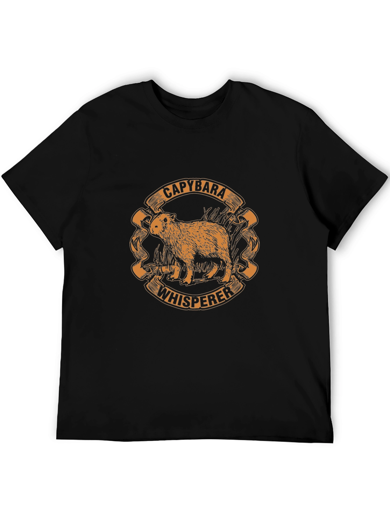 Capybara Whisperer Black T-Shirt