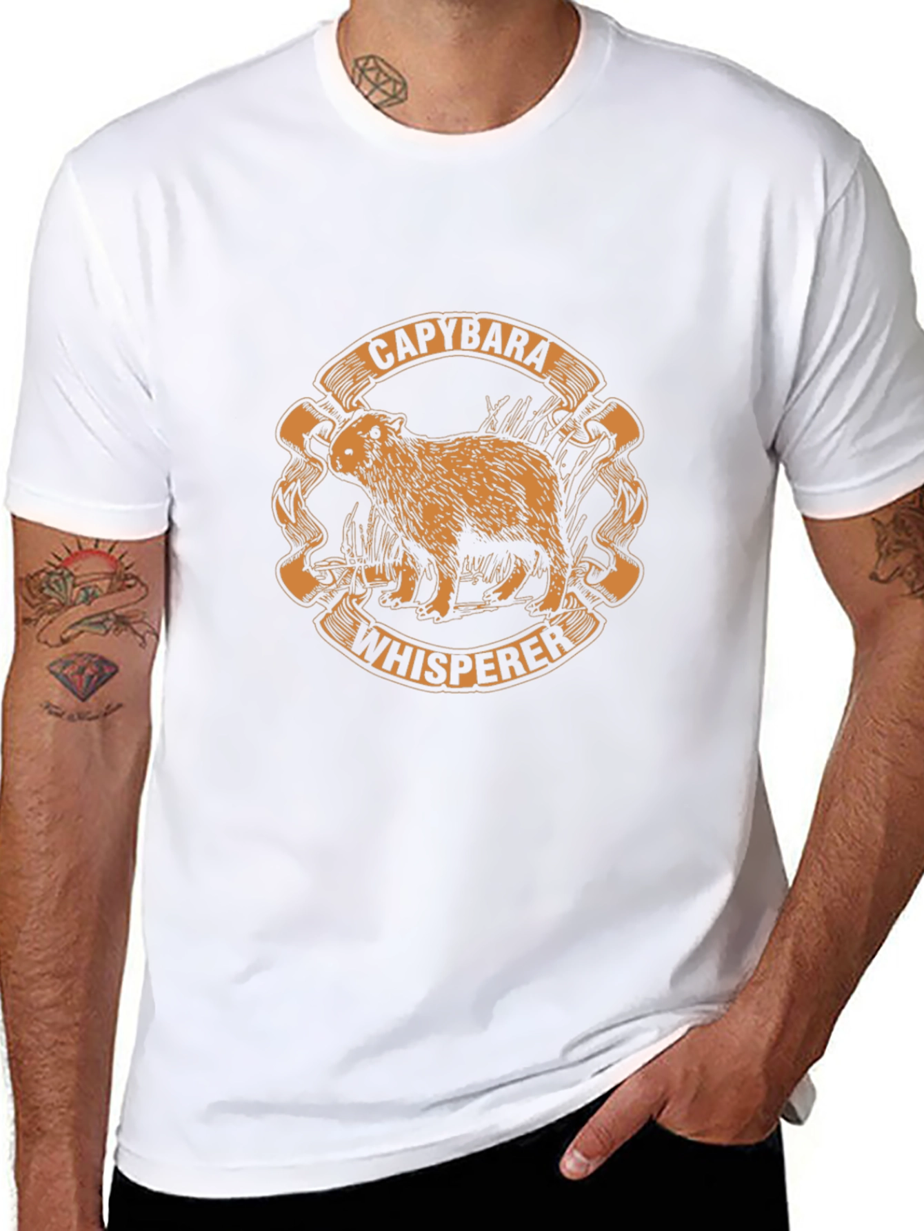 Capybara Whisperer Black T-Shirt