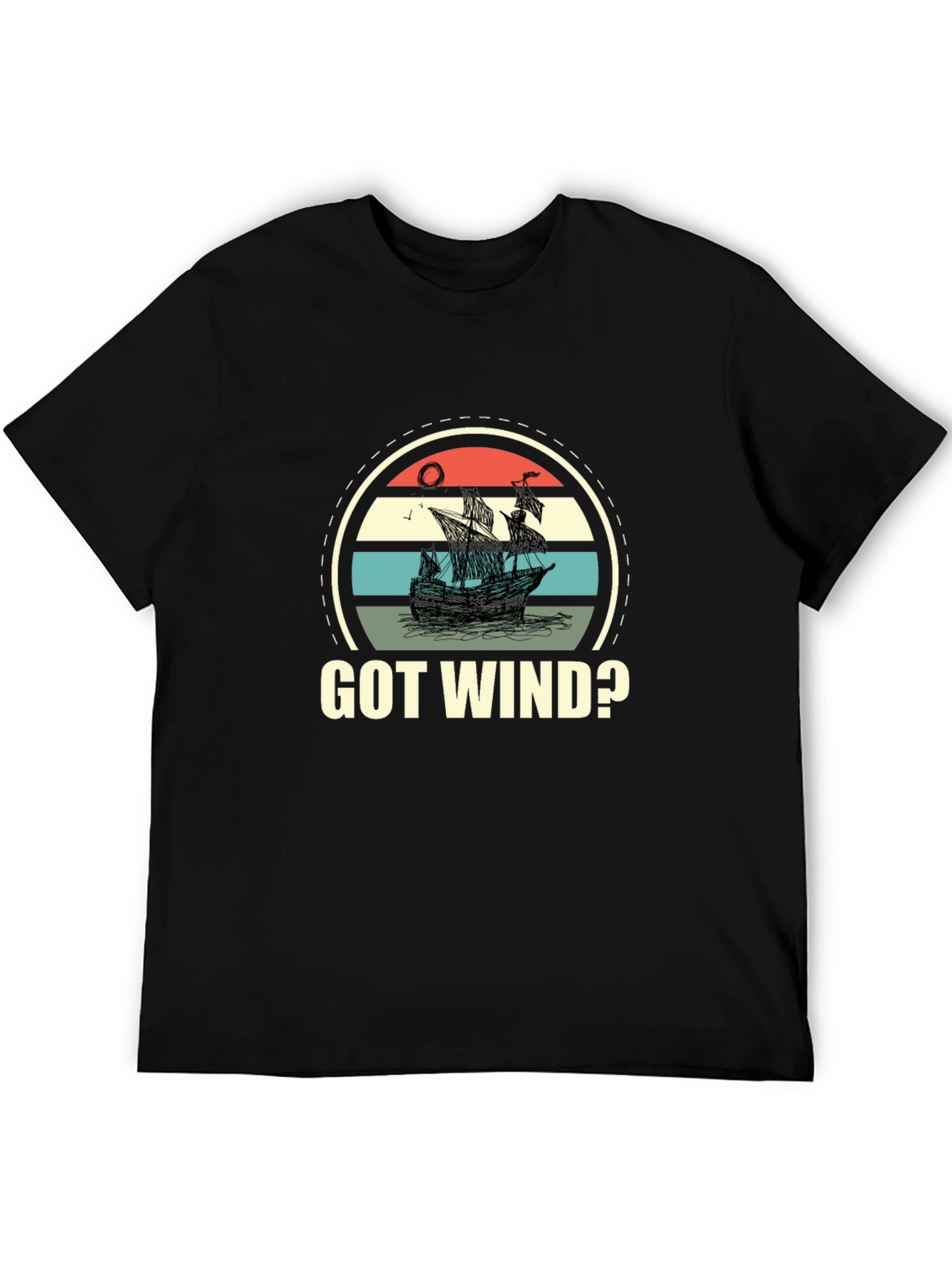 Got Wind? Retro Ship Graphic T-Shirt